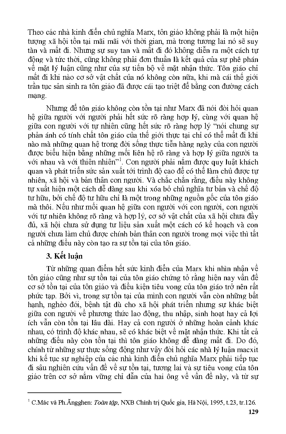 Kỷ yếu hội thảo Các Mác - Giá trị lịch sử và ý nghĩa thời đại (HCMUTE) - Trang 129