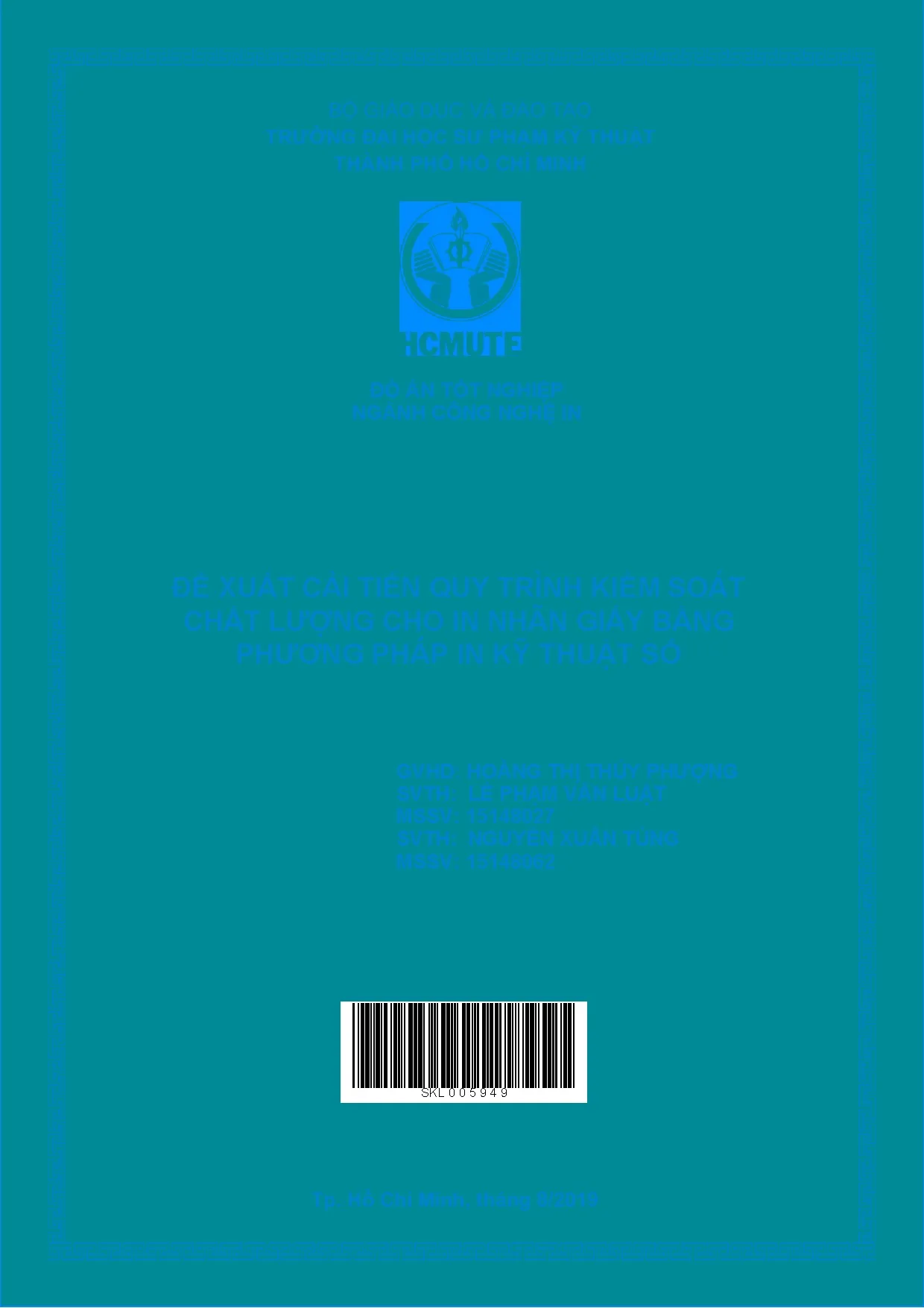 Đồ án tốt nghiệp - Đề xuất cải tiến quy trình kiểm soát chất lượng cho in nhãn giấy bằng PPIKTS