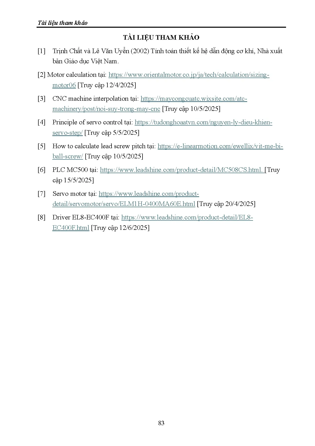 Đồ án tốt nghiệp - Nghiên cứu thiết kế, thi công mô hình lưu và xuất kho tự động dựa vào mã vạch BRG - Trang 102