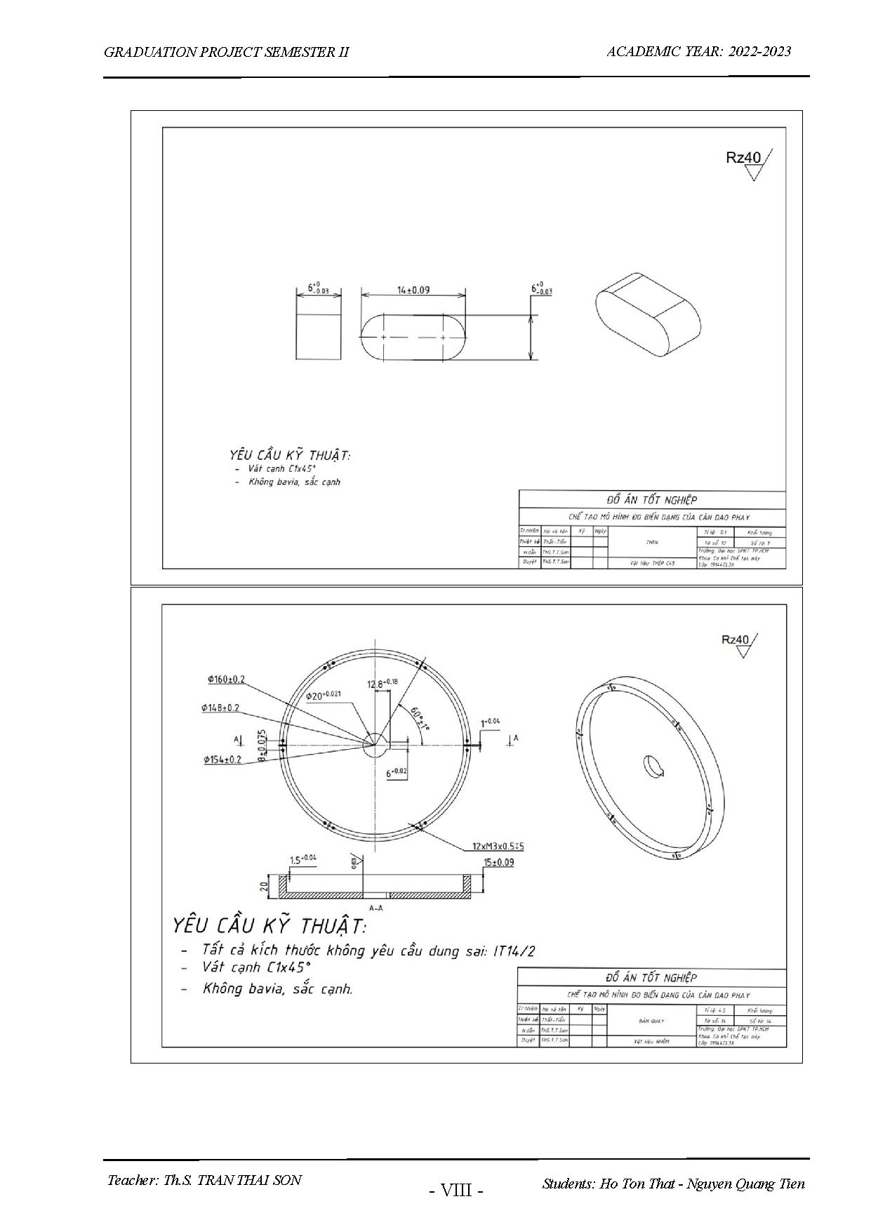Đồ án tốt nghiệp - Fabrication of mililing holder deformation measurement model - Trang 112