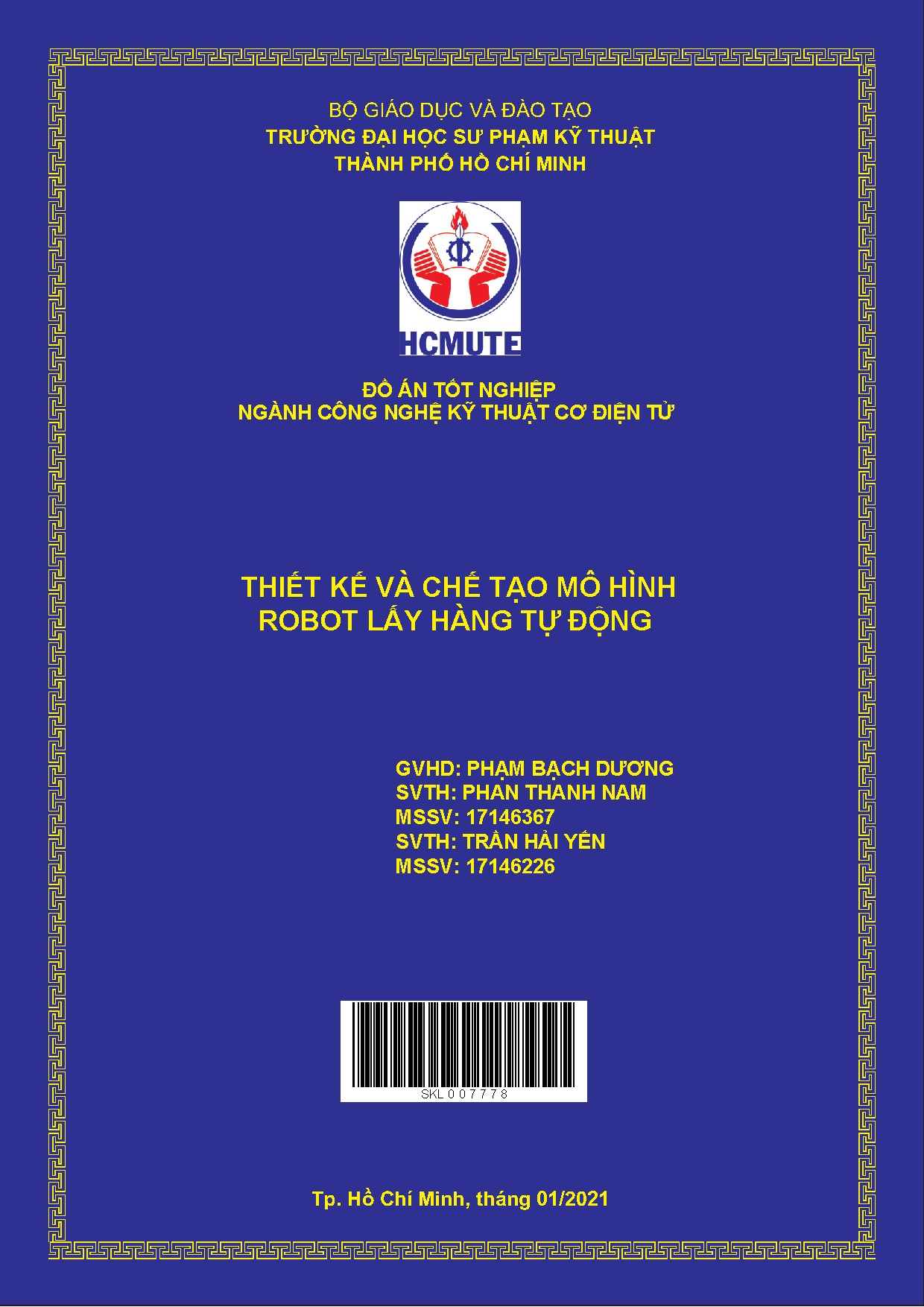 Đồ án tốt nghiệp - Thiết kế và chế tạo mô hình robot lấy hàng tự động