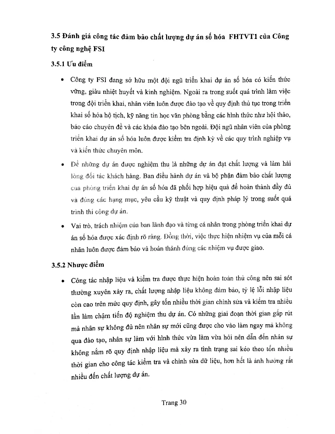 Đồ án tốt nghiệp - Triển khai phương pháp Six Sigma nhầm cải tiến chất lượng dự án FTCTCPĐTTMVPTCNF - Trang 39