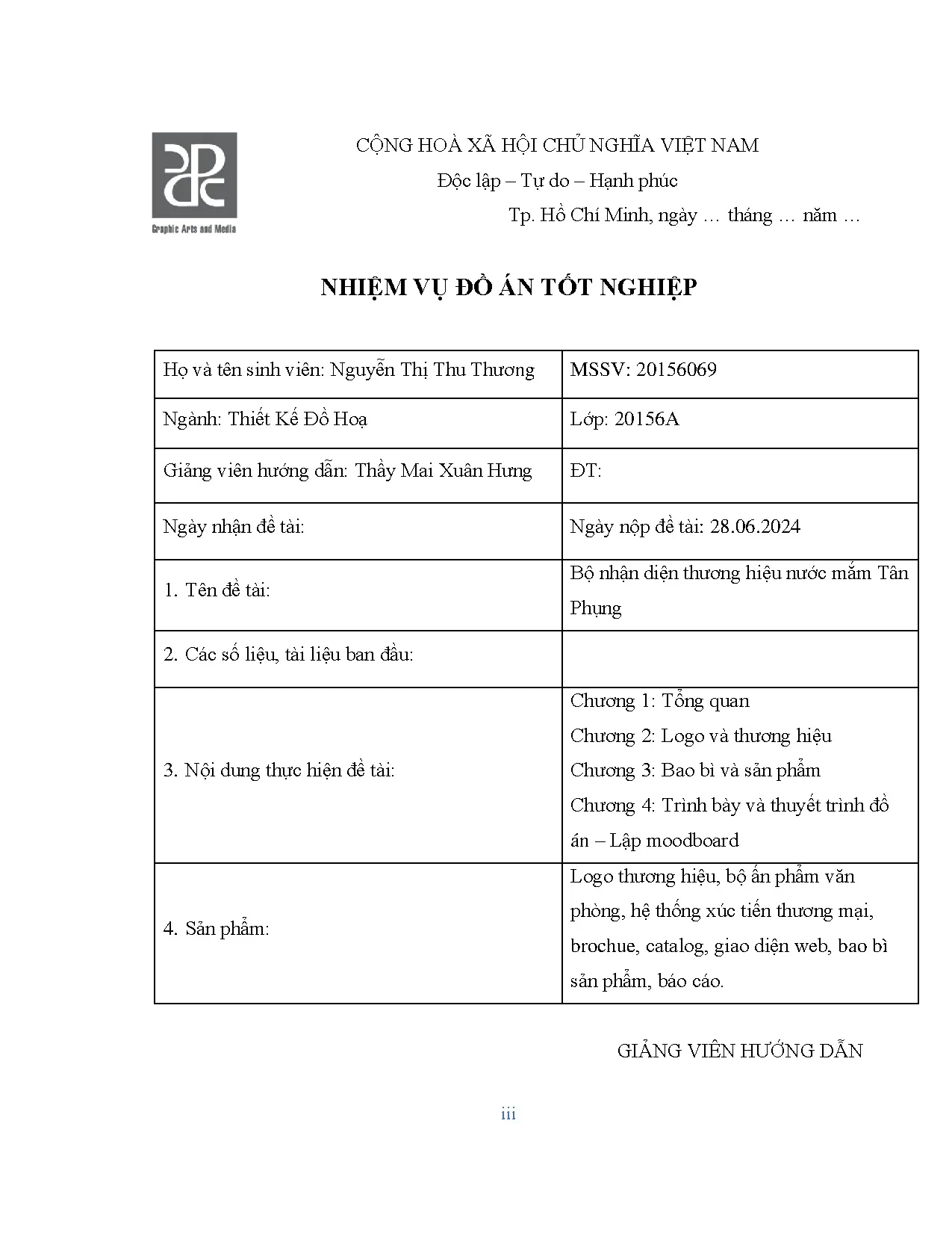 Đồ án tốt nghiệp - Bộ nhận diện thương hiệu nước mắm Tân Phụng - Trang 3