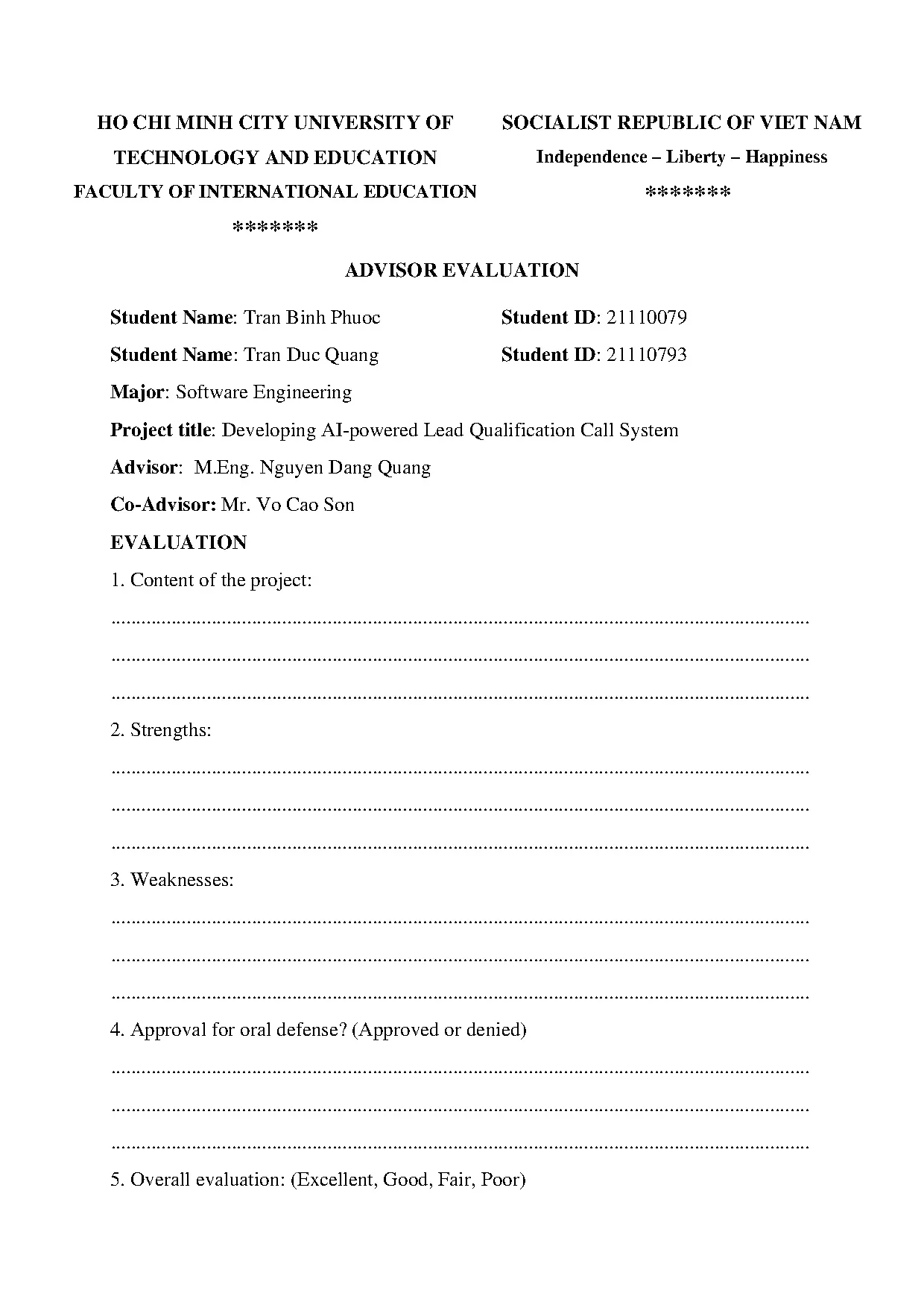 Đồ án tốt nghiệp - Developing AI-powered Lead Qualification Call System - Trang 3