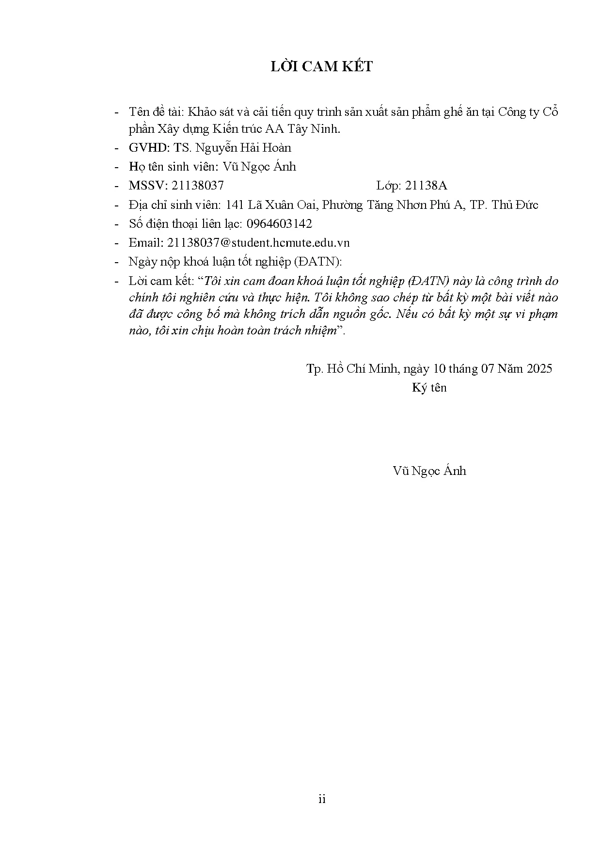 Đồ án tốt nghiệp - Khảo sát và cải tiến quy trình sản xuất sản phẩm ghế ăn tại công ty cổ PXDKTATN - Trang 4