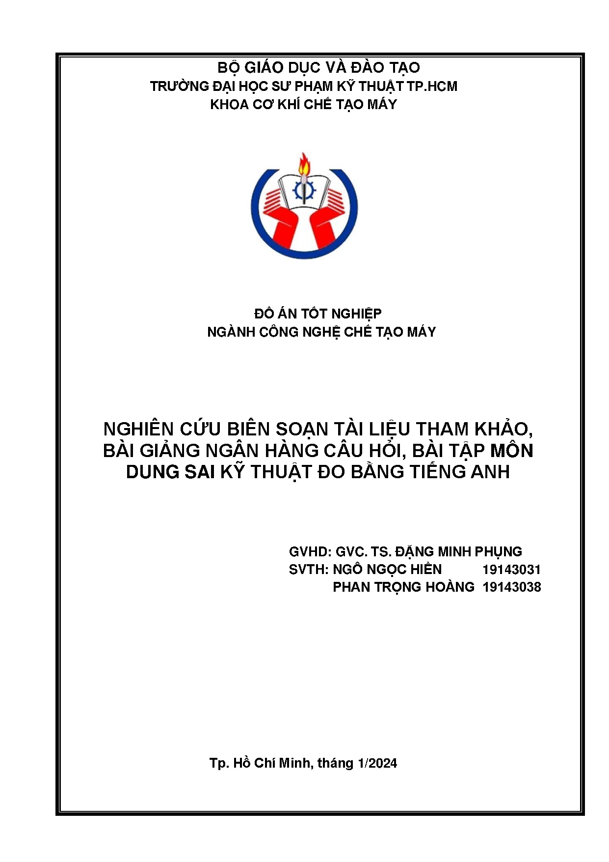 Đồ án tốt nghiệp - Nghiên cứu biên soạn tài liệu tham khảo, bài giảng ngân hàng câu hỏi, BTMDSKTĐBTA