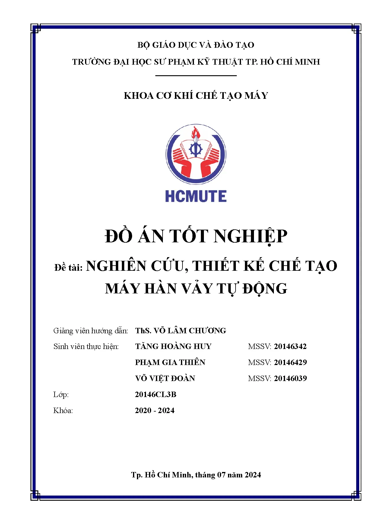 Đồ án tốt nghiệp - Nghiên cứu, thiết kế chế tạo máy hàn vảy tự động