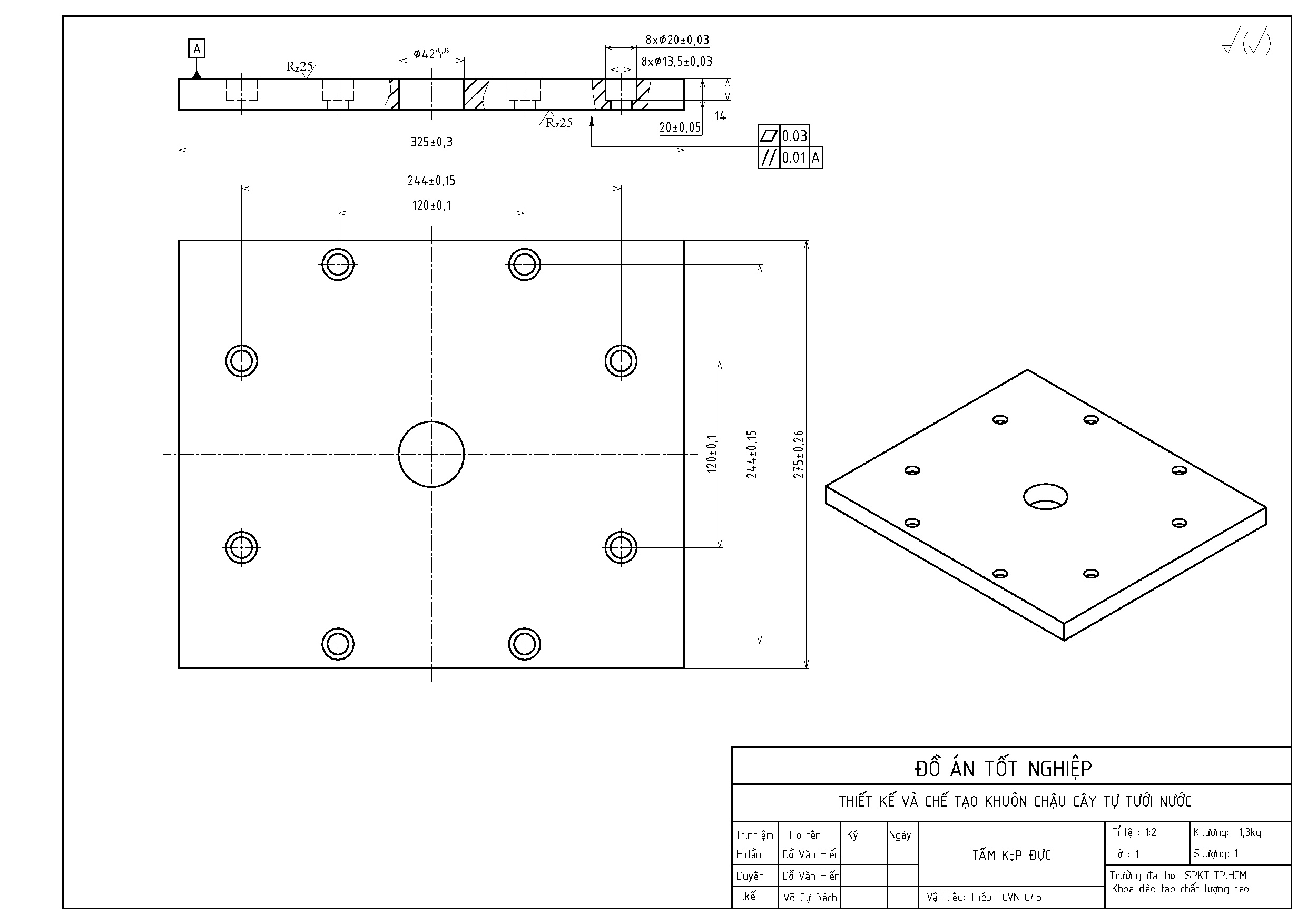 Đồ án tốt nghiệp - Thiết kế và chế tạo khuôn chậu cây tự tưới nước - Trang 120