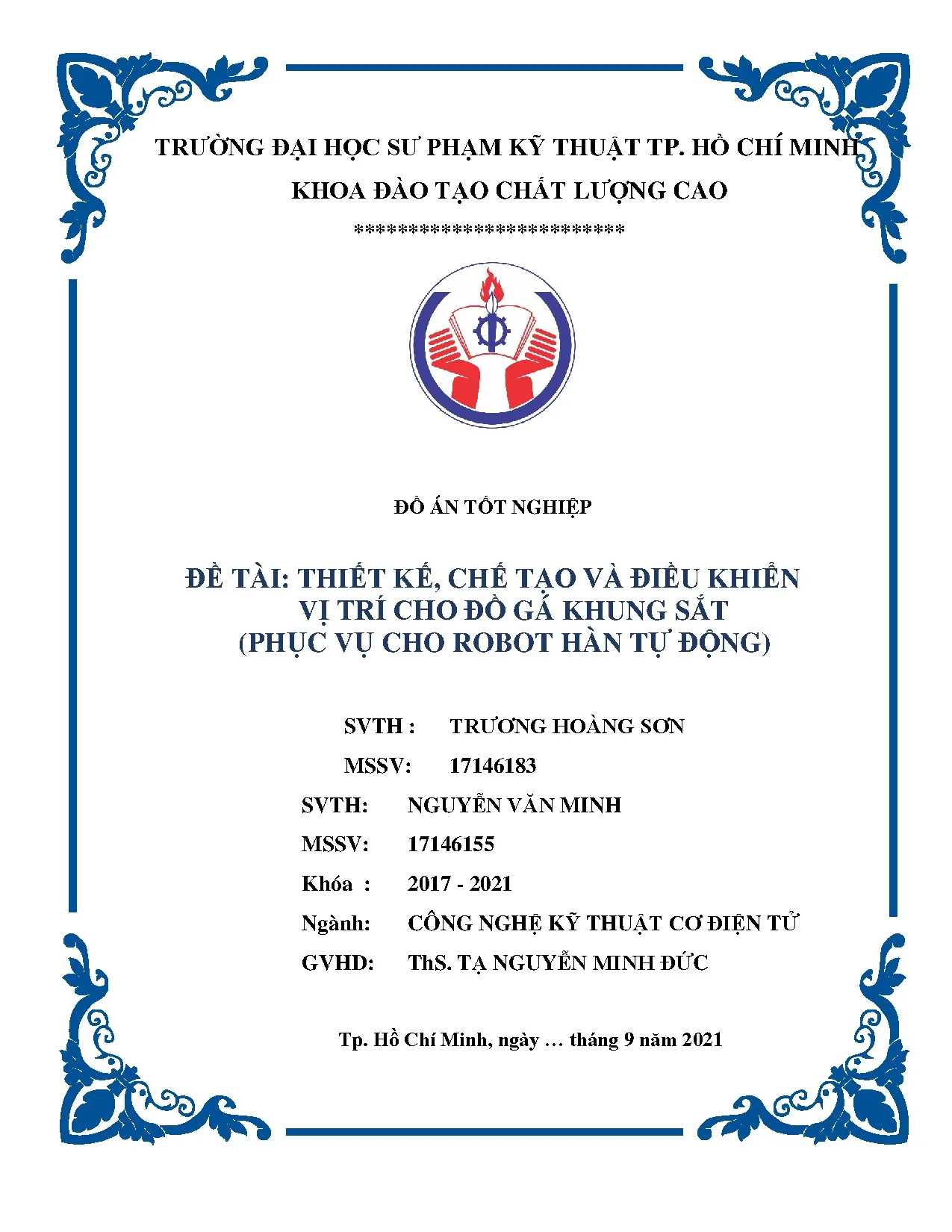 Đồ án tốt nghiệp - Thiết kế, chế tạo và điều khiển vị trí cho đồ gá KS ( VCRHTĐĐÁTNKĐTCLCNCNKTCĐT