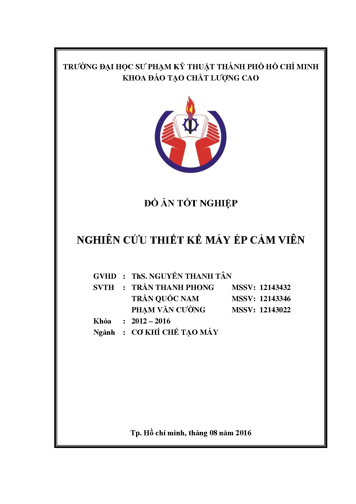 Đồ án tốt nghiệp - Nghiên cứu thiết kế máy ép cám viên