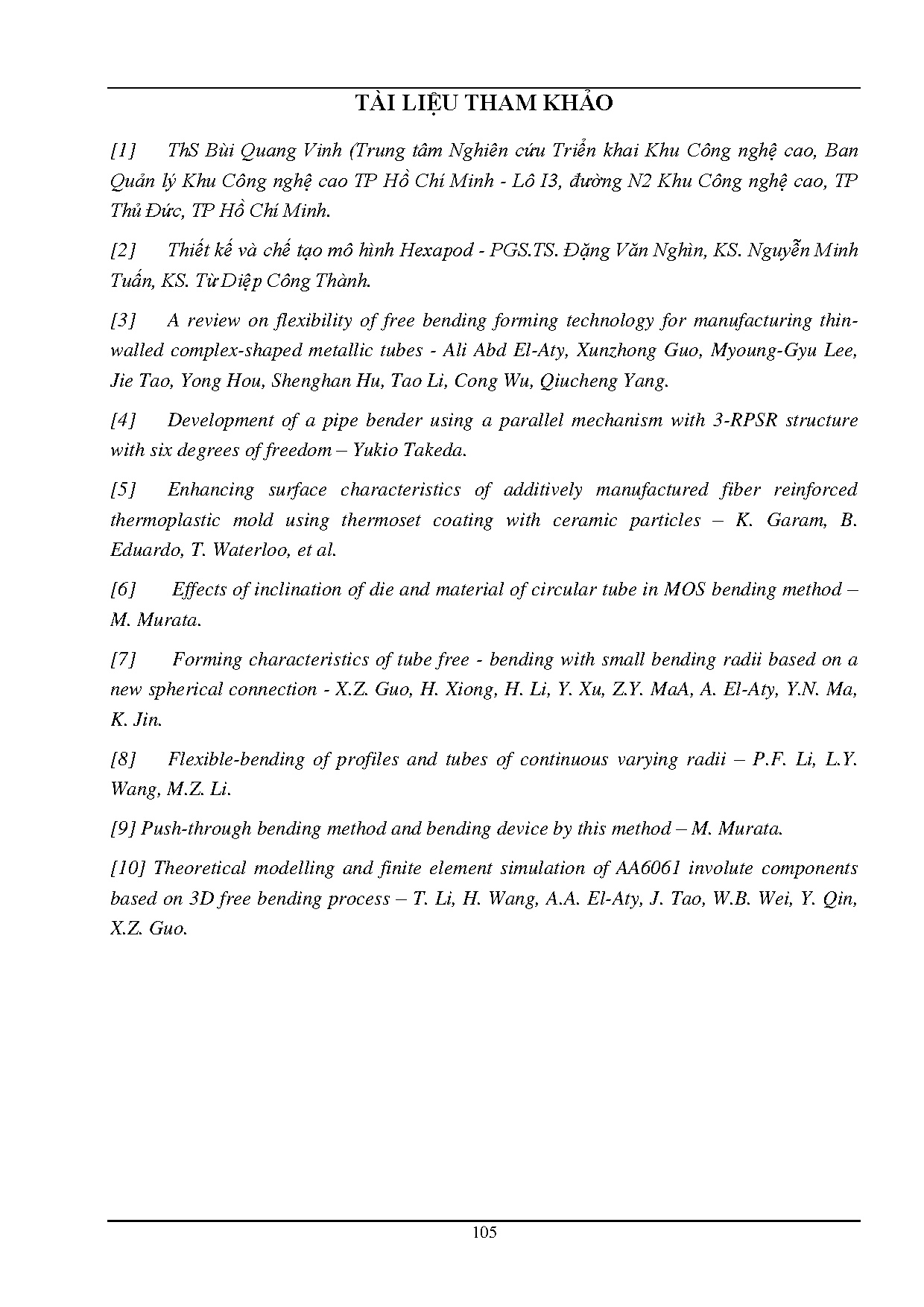 Đồ án tốt nghiệp - Chế tạo mô hình đầu uốn ống nhiều bậc tự do - Trang 115