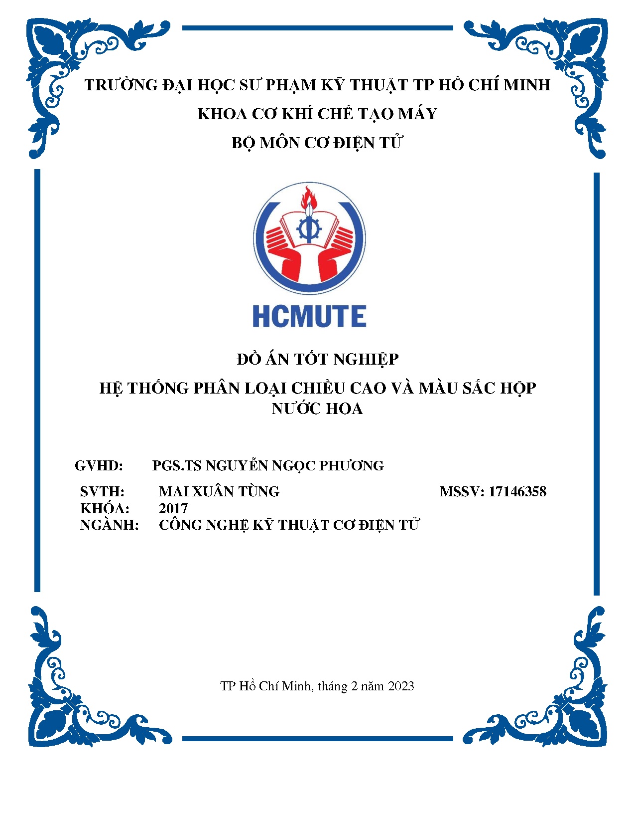 Đồ án tốt nghiệp - Hệ thống phân loại chiều cao và màu sắc hộp nước hoa