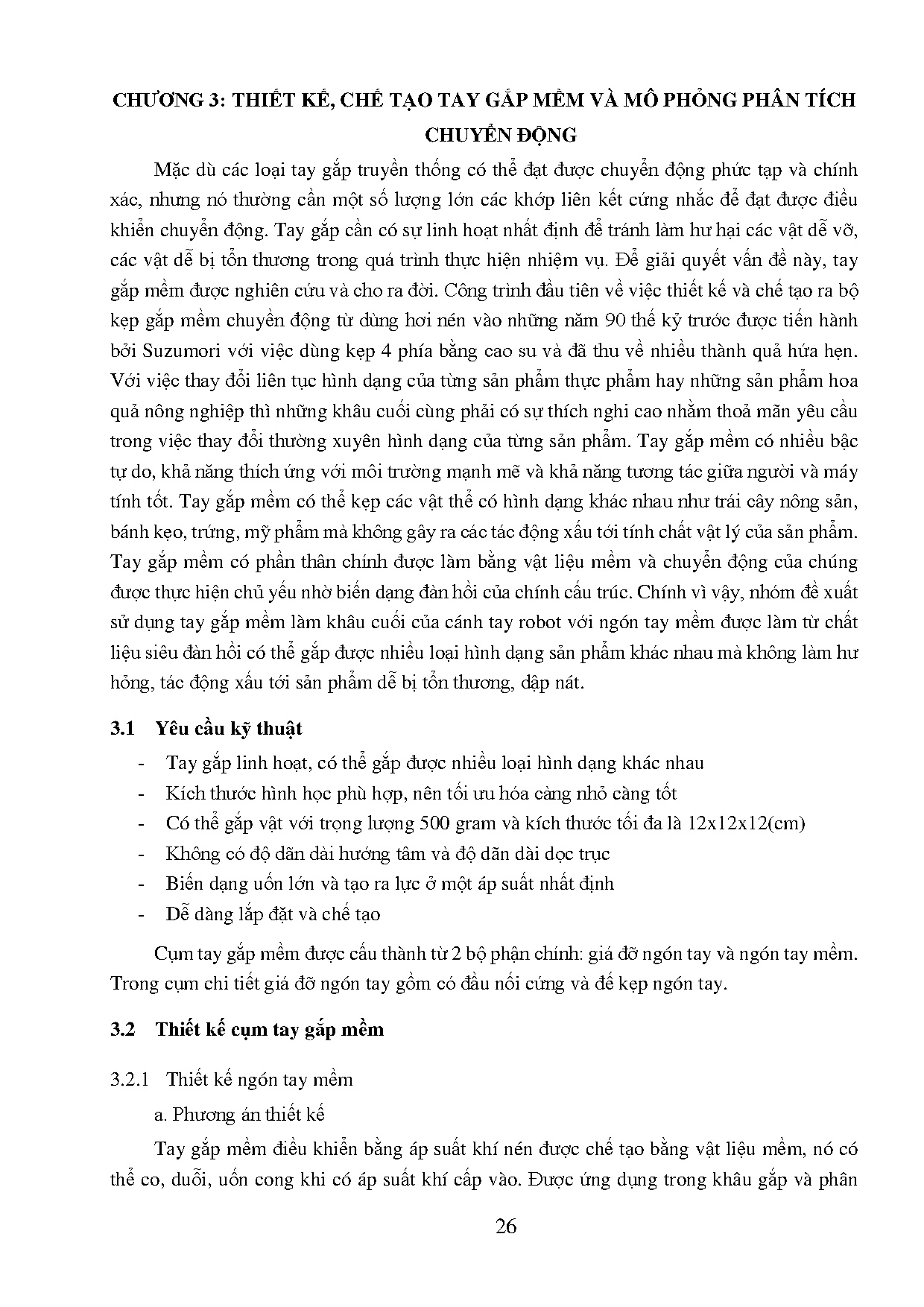 Đồ án tốt nghiệp - Thiết kế và chế tạo tay gắp mềm cho hệ thống đóng gói, phân loại rau củ quả NS - Trang 39