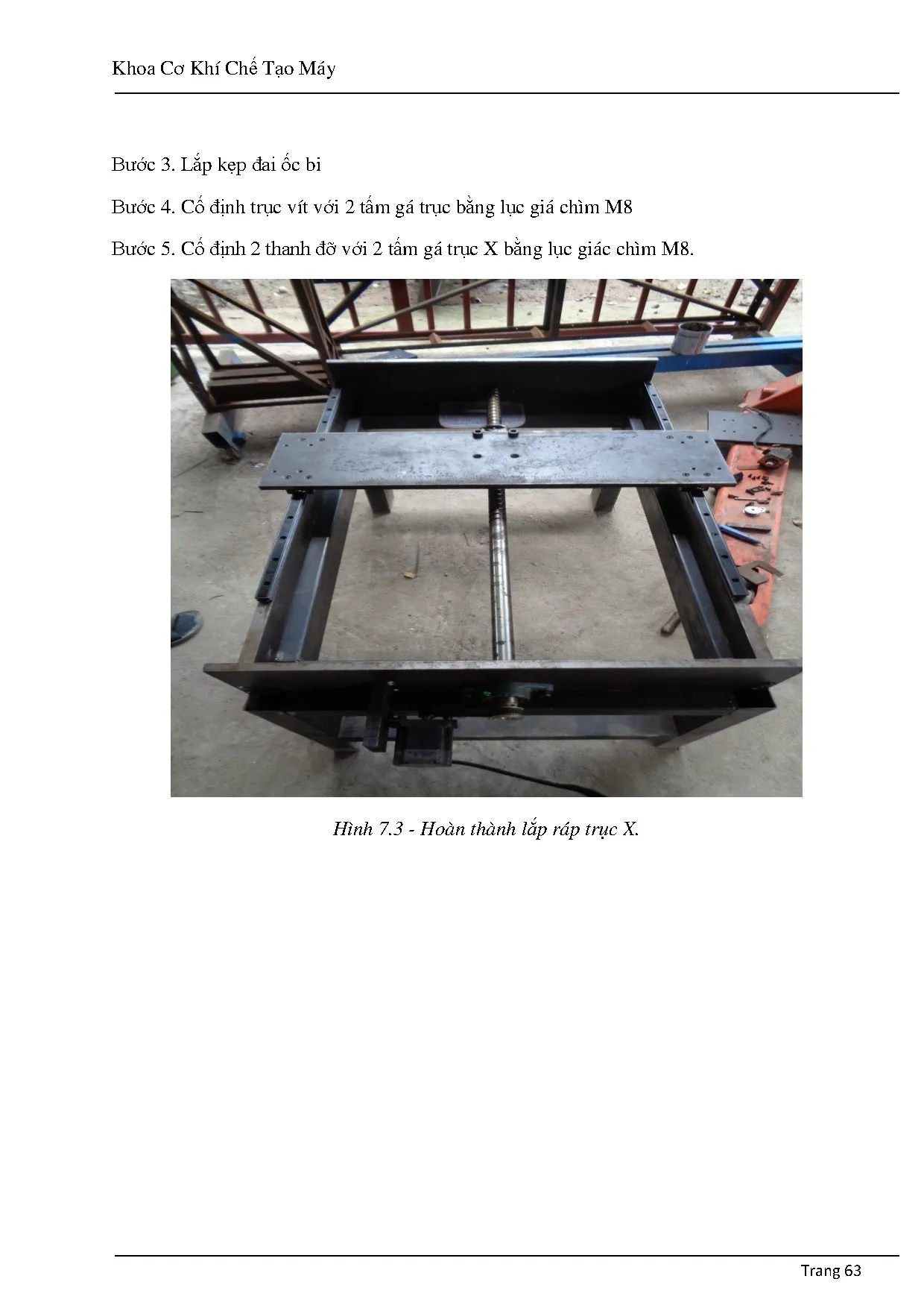 Đồ án tốt nghiệp - Thiết kế chế tạo Máy phay gỗ CNC - Trang 63