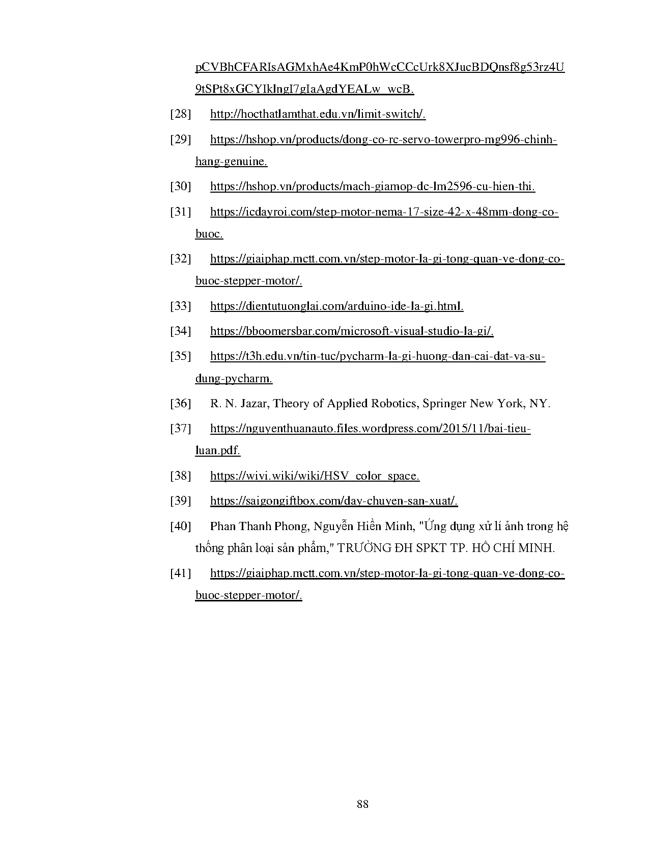 Đồ án tốt nghiệp - Thiết kế, chế tạo và điều khiển robot Scara tích hợp camera - Trang 100