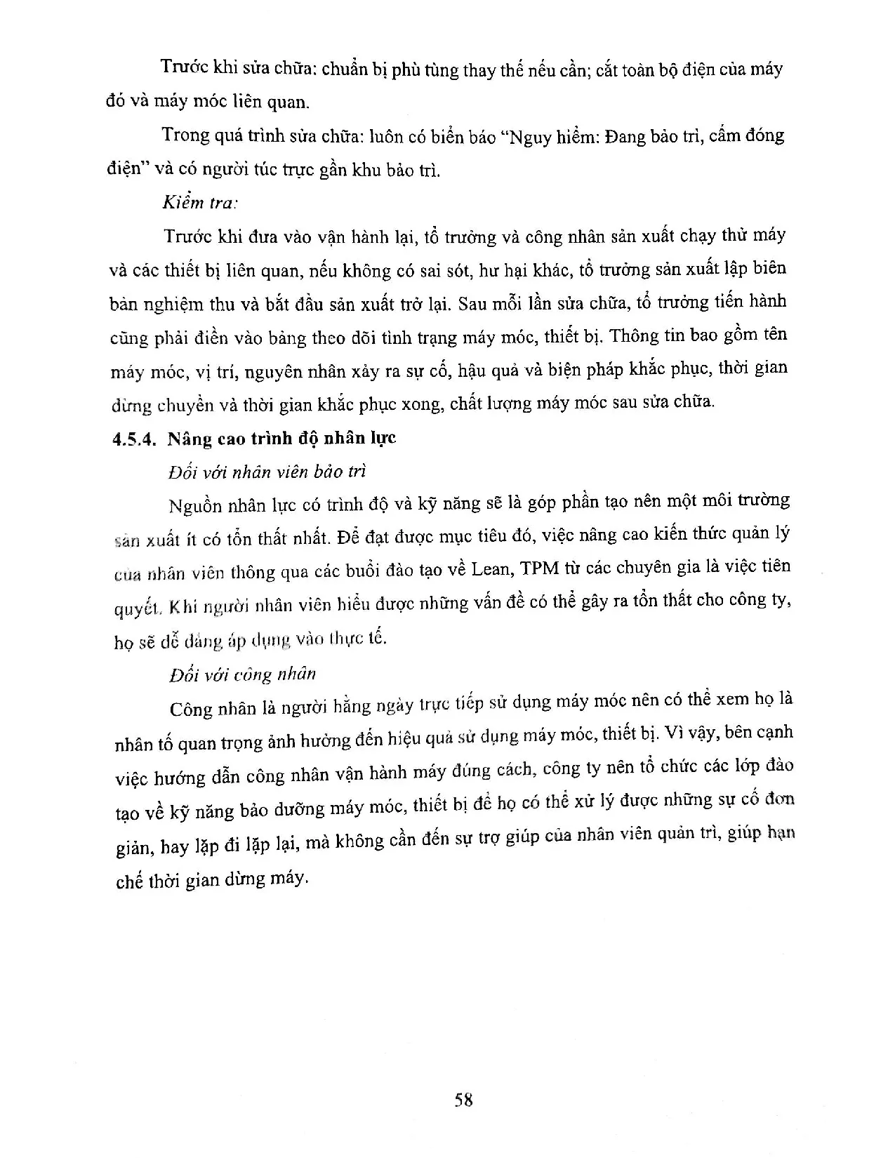 Đồ án tốt nghiệp - Nâng cao hiệu quả hoạt động sản xuất tại phân xưởng mực in của Công ty TNHH TVN - Trang 69