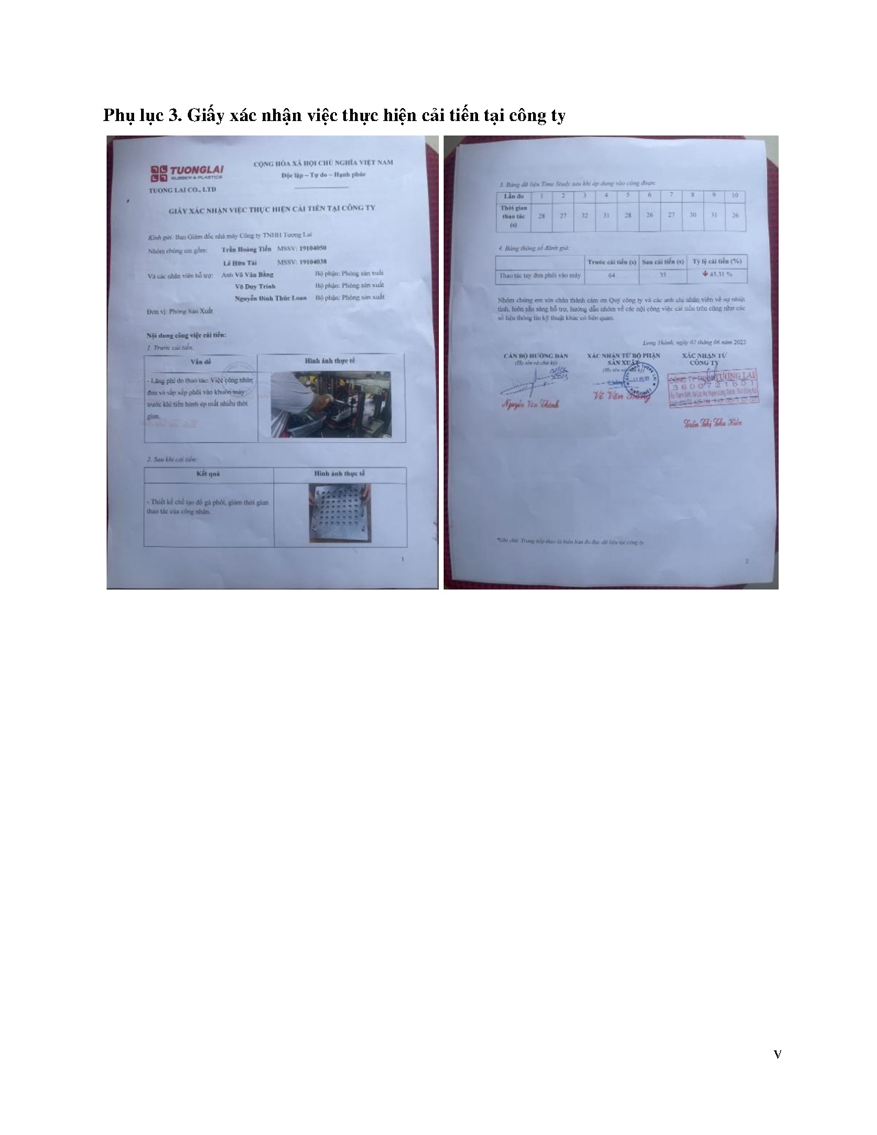 Đồ án tốt nghiệp - Cải tiến hiệu quả sản xuất sử dụng sơ đồ dòng giá trị VSM và CCMPL - MTHTCTTTL - Trang 153