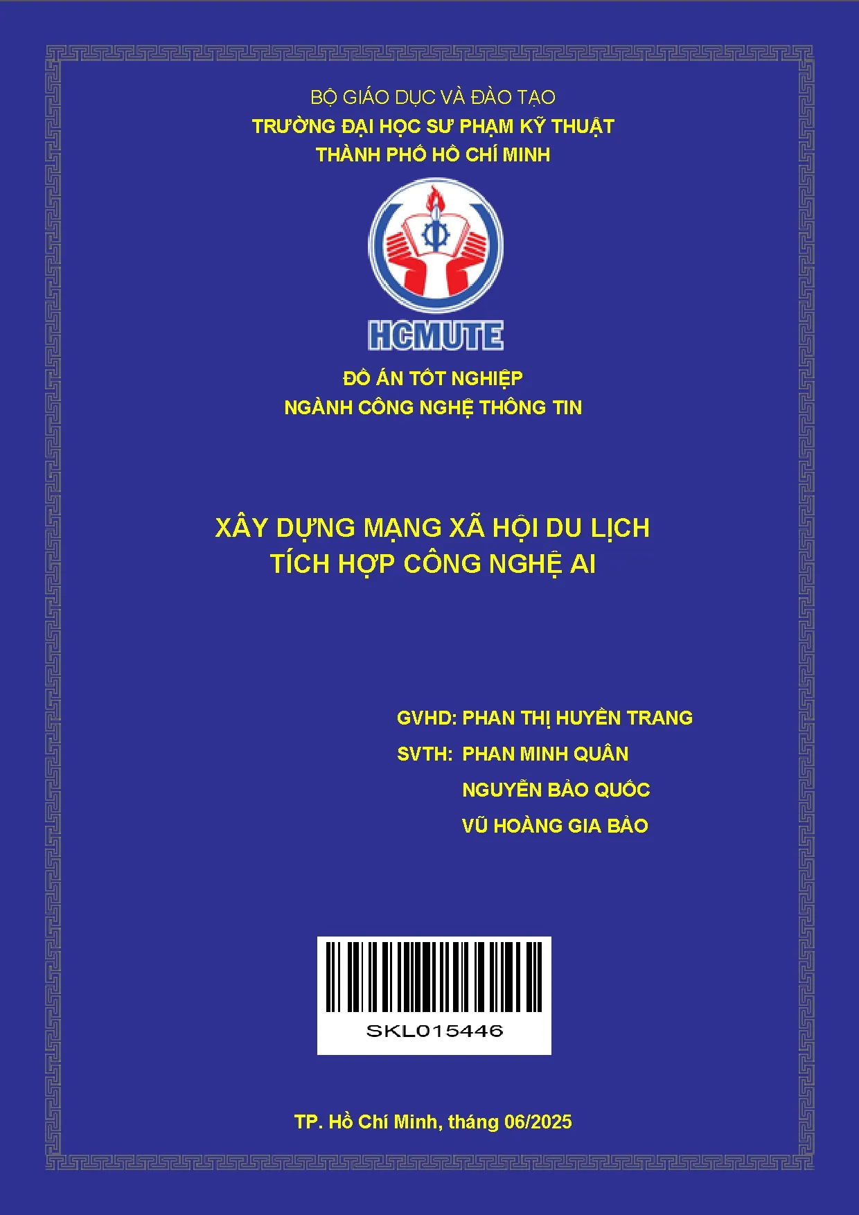 Đồ án tốt nghiệp - Xây dựng mạng xã hội du lịch tích hợp công nghệ AI