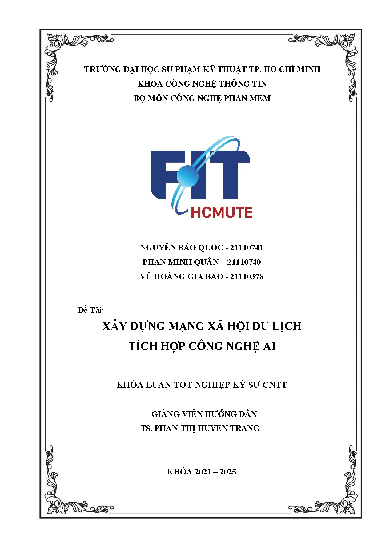 Đồ án tốt nghiệp - Xây dựng mạng xã hội du lịch tích hợp công nghệ AI - Trang 2