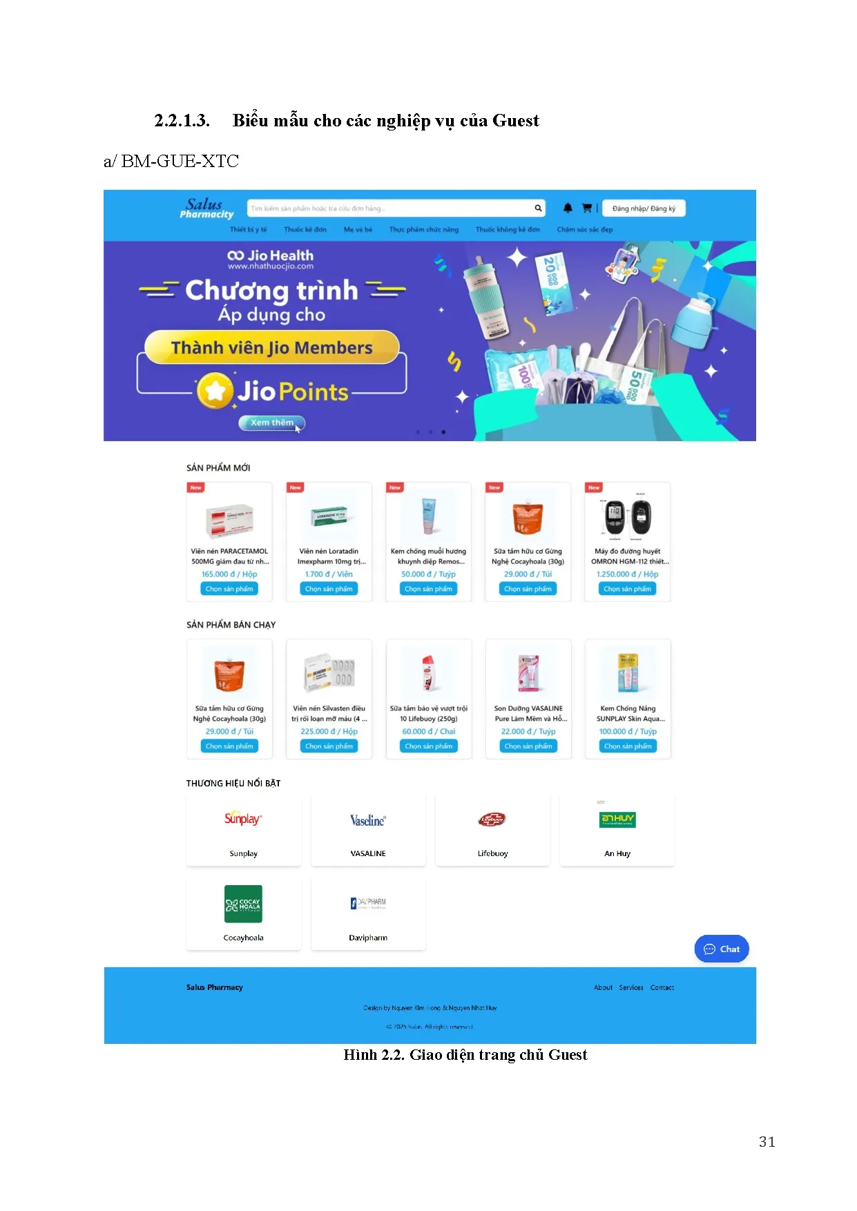 Đồ án tốt nghiệp - Xây dựng Web và ứng dụng quản lí nhà thuốc - Trang 46