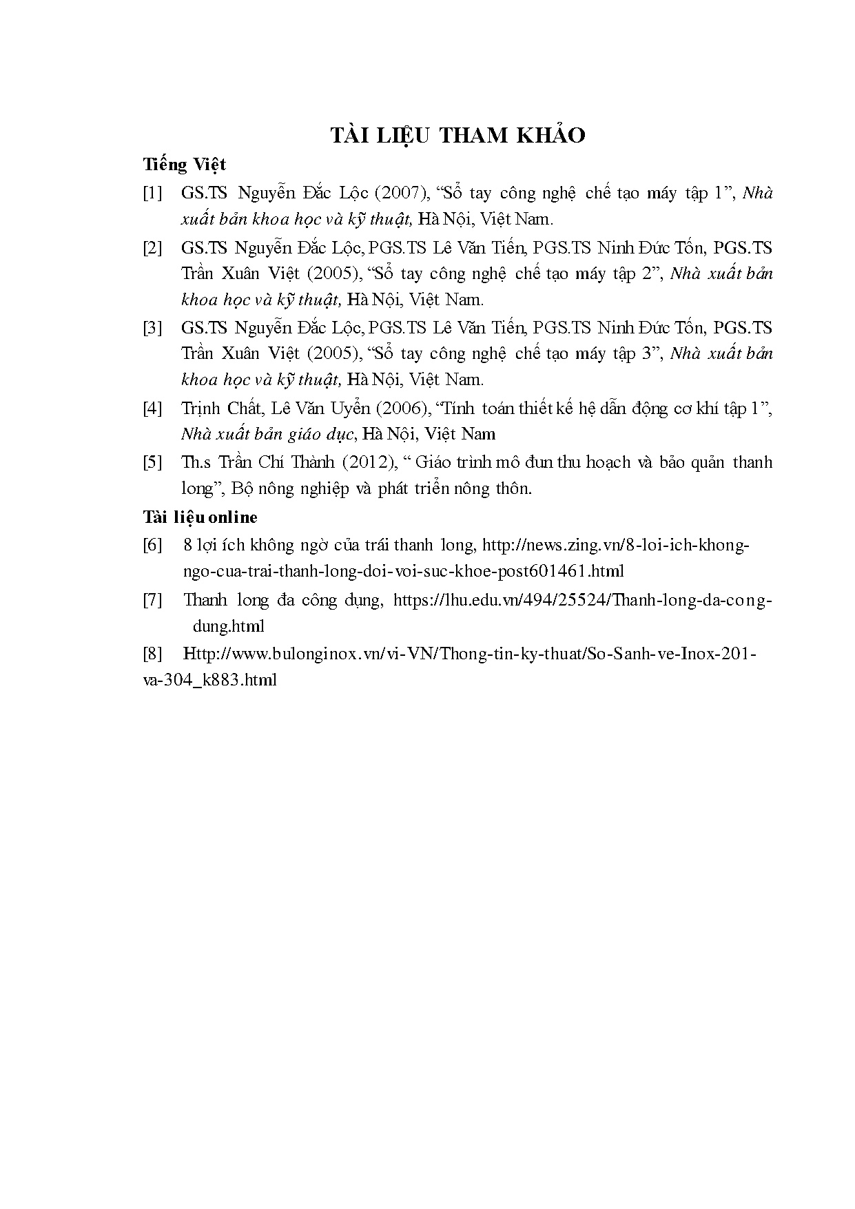 Ảnh một số trang tài liệu