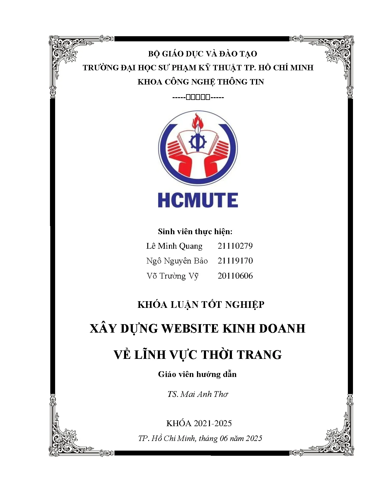 Đồ án tốt nghiệp - Xây dựng website kinh doanh về lĩnh vực thời trang - Trang 2