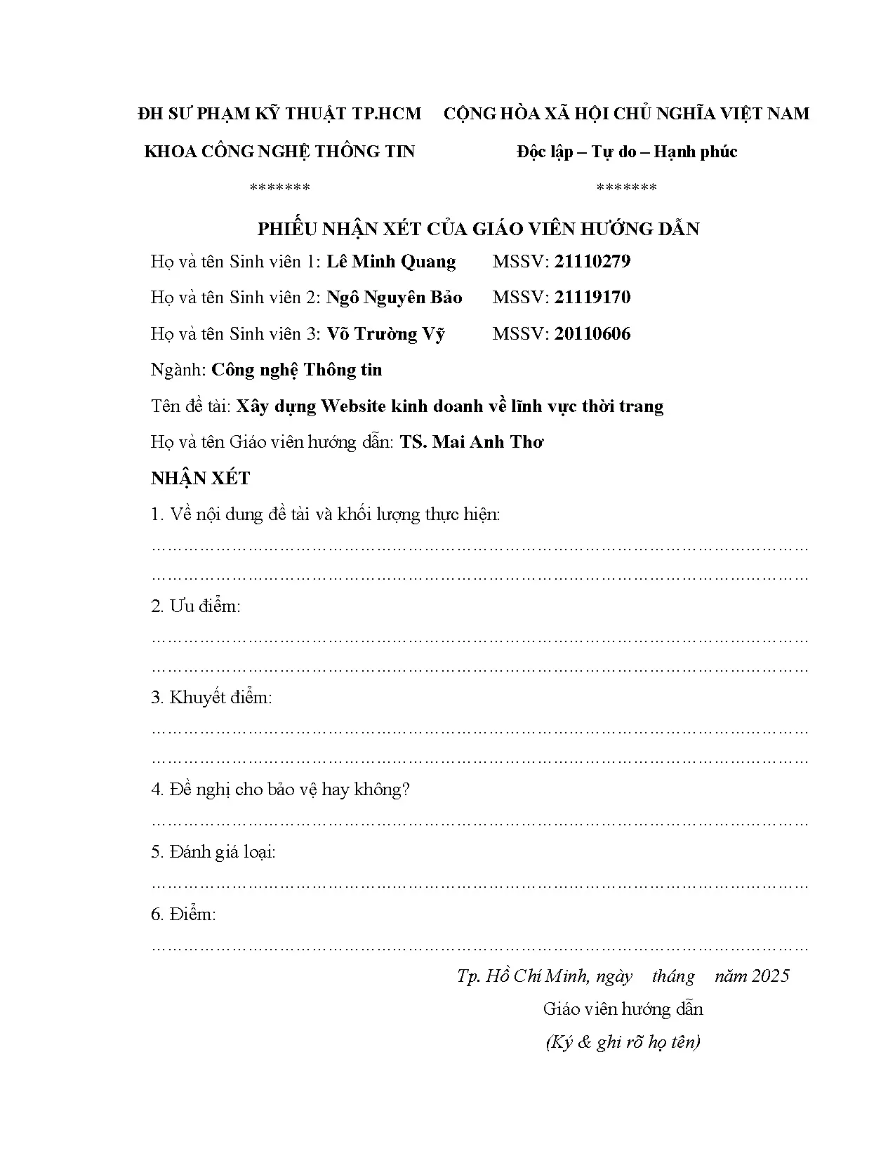 Đồ án tốt nghiệp - Xây dựng website kinh doanh về lĩnh vực thời trang - Trang 3