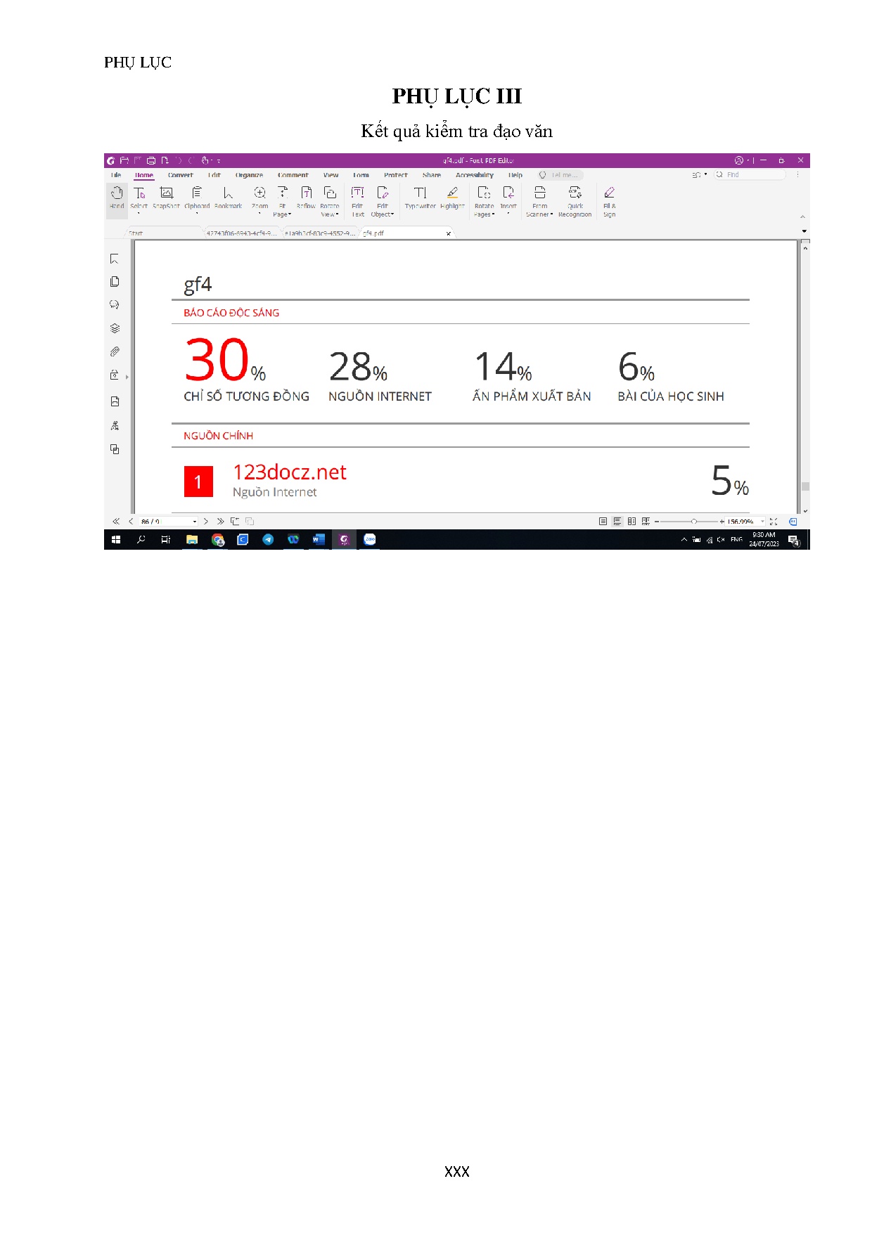 Ảnh một số trang tài liệu
