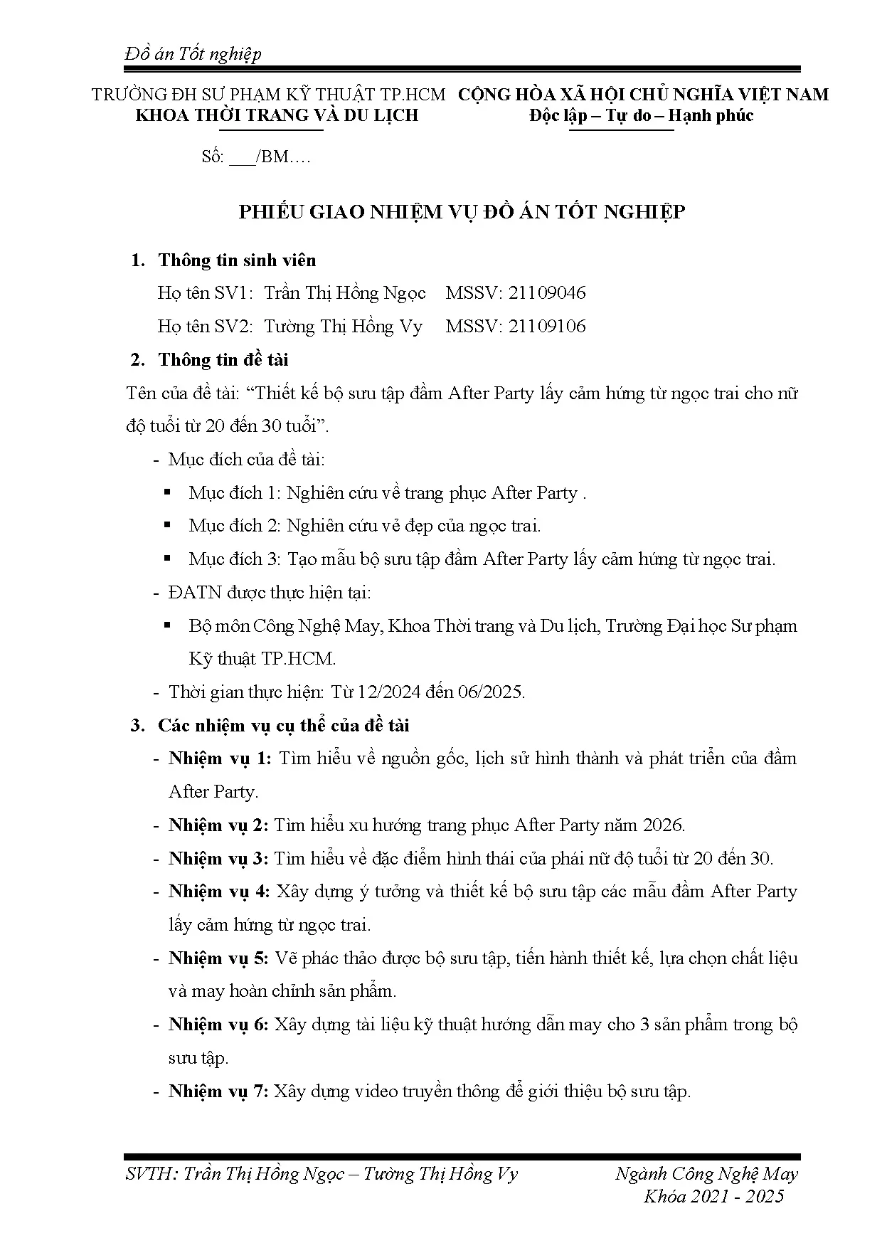 Đồ án tốt nghiệp - Thiết kế bộ sưu tập đầm After Party lấy cảm hứng từ ngọc trai cho nữ ĐTT 2 Đ 3 T - Trang 2