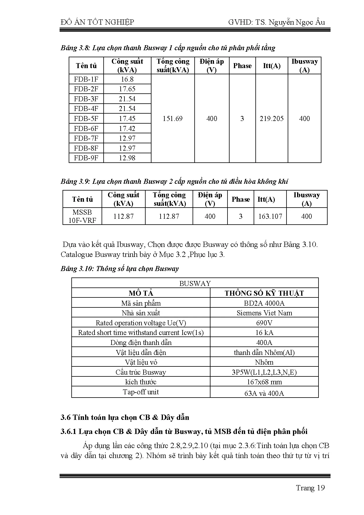 Đồ án tốt nghiệp - Ứng dụng Revit trong triển khai hệ thống điện cho tòa nhà - Trang 36