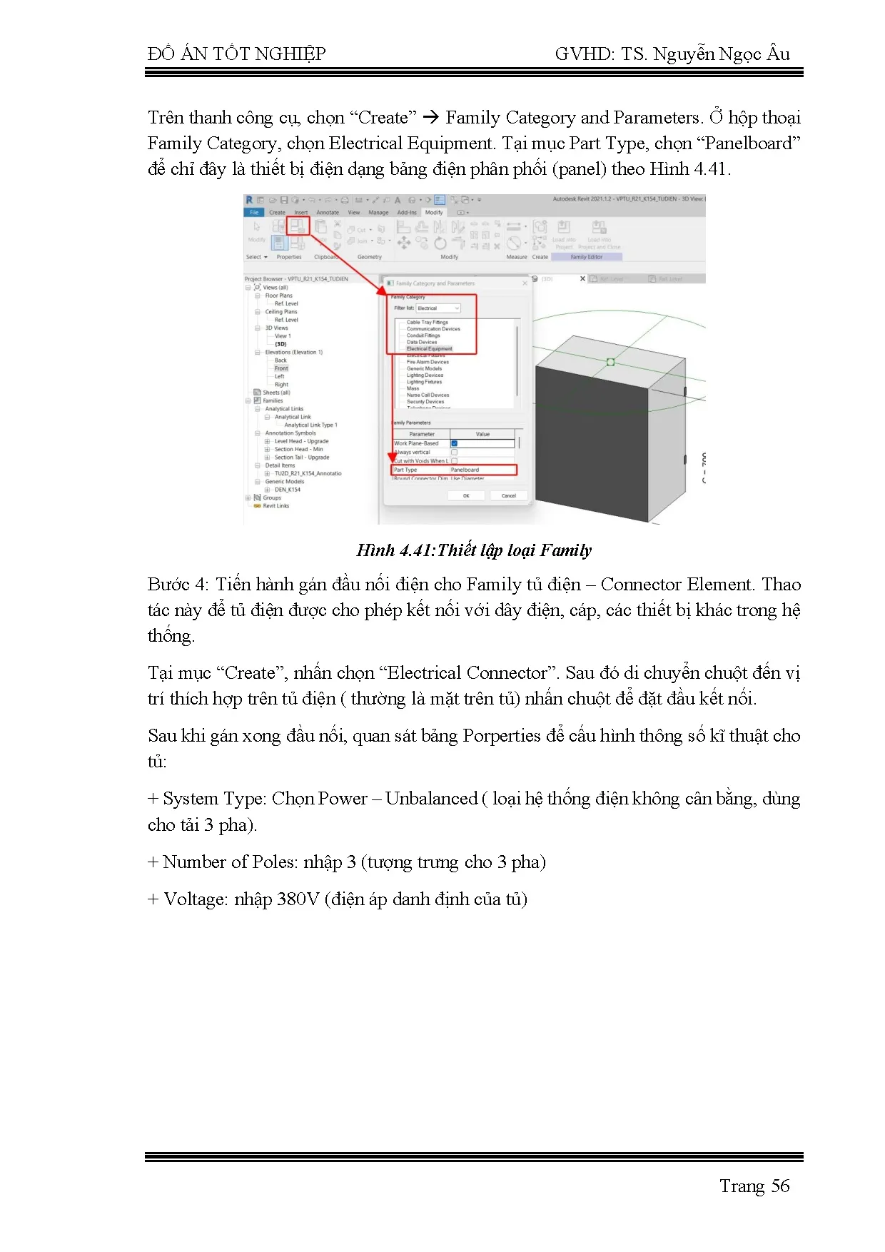 Đồ án tốt nghiệp - Ứng dụng Revit trong triển khai hệ thống điện cho tòa nhà - Trang 73