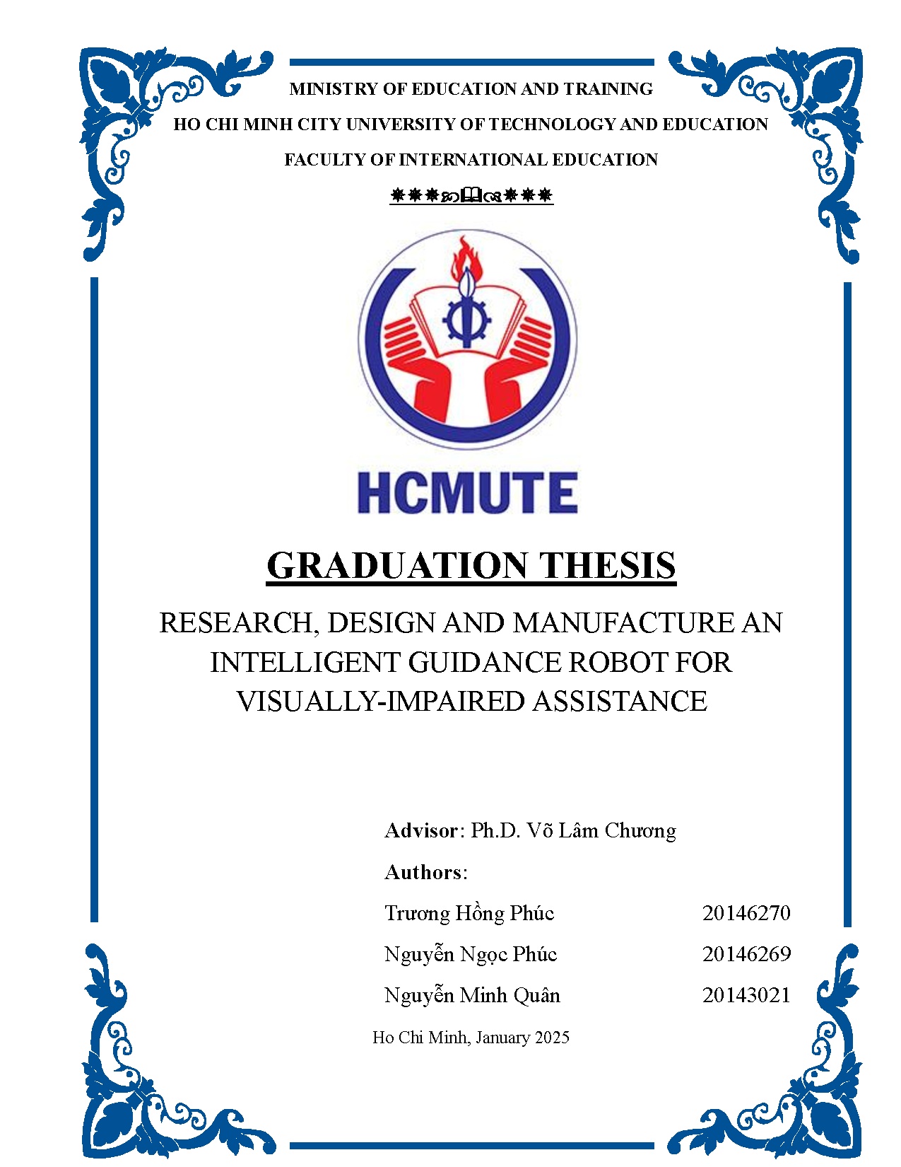 Đồ án tốt nghiệp - Research, design and manufacture an intelligent guidance robot for VA