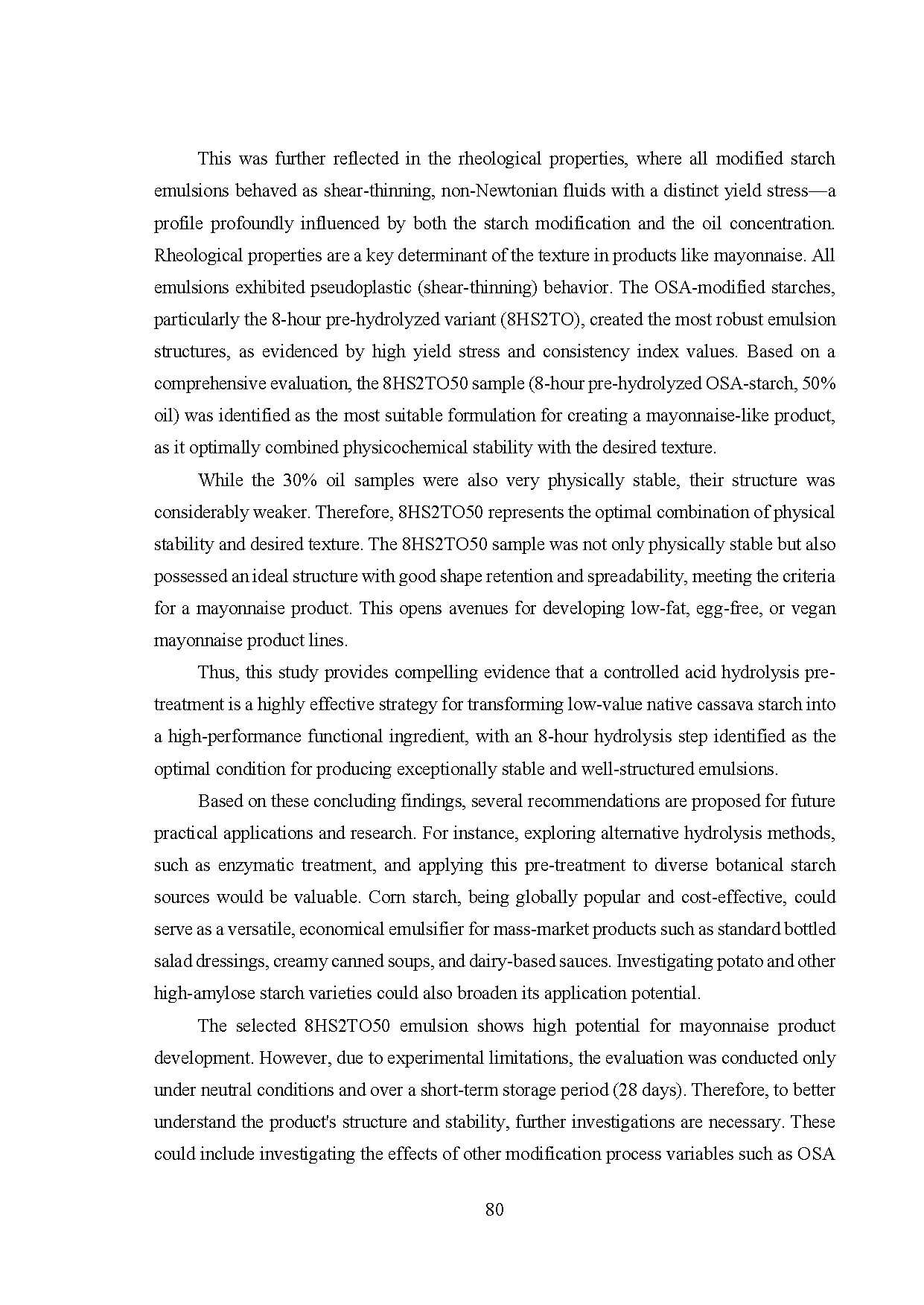 Đồ án tốt nghiệp - Influence of hydrolysis degree on the emulsifying properties of cassava SMWOSA - Trang 102