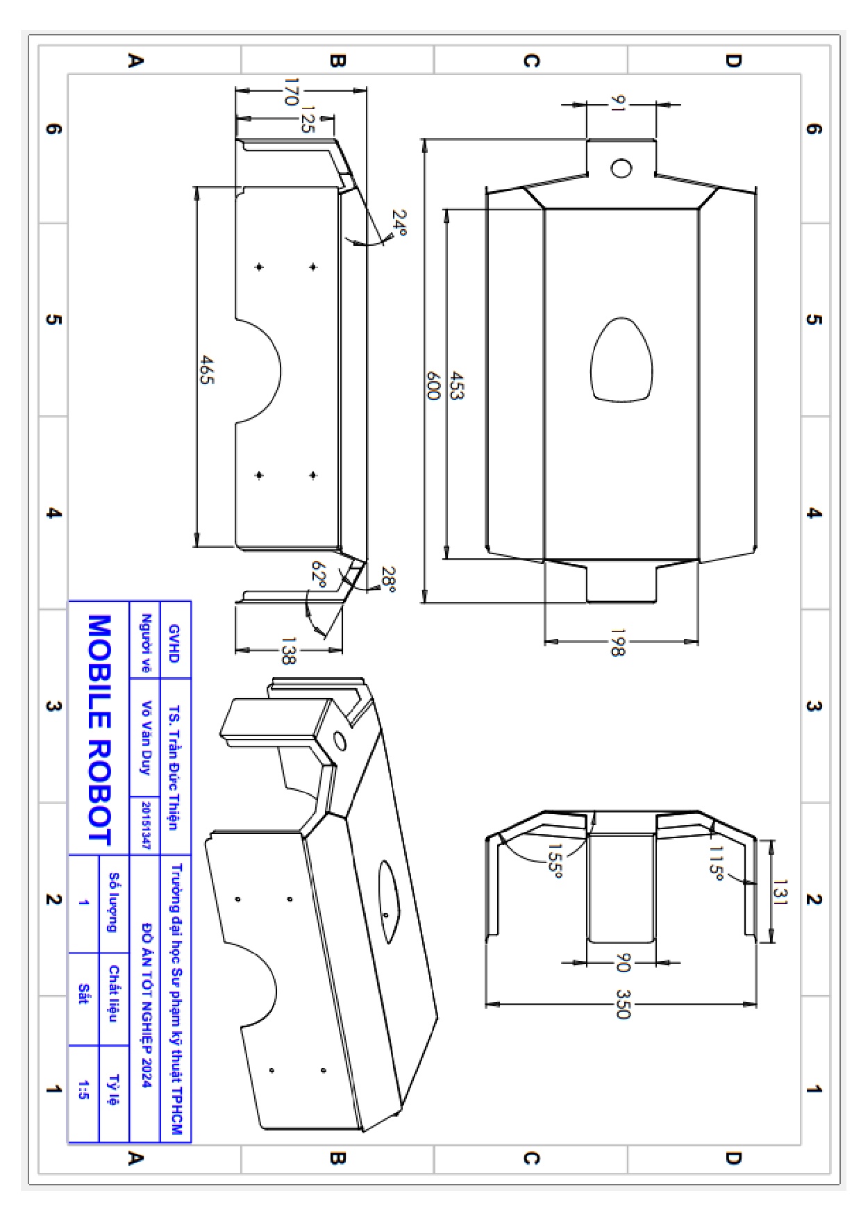 Đồ án tốt nghiệp - Thiết kế bộ điều khiển dự báo chuyển động cho robot di động vi sai tránh vật CĐ - Trang 158