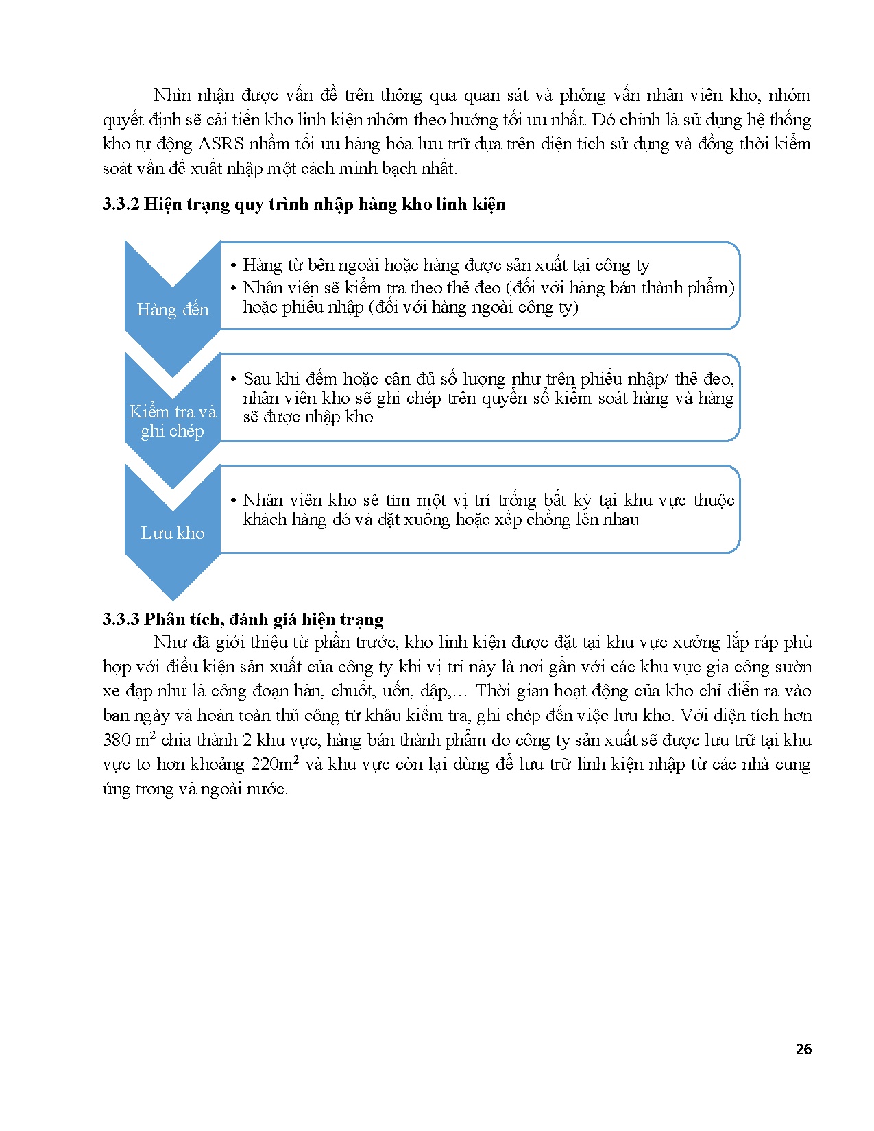 Đồ án tốt nghiệp - Phân tích vận hành kho và cải tiến bằng mô phỏng logic - Trang 40