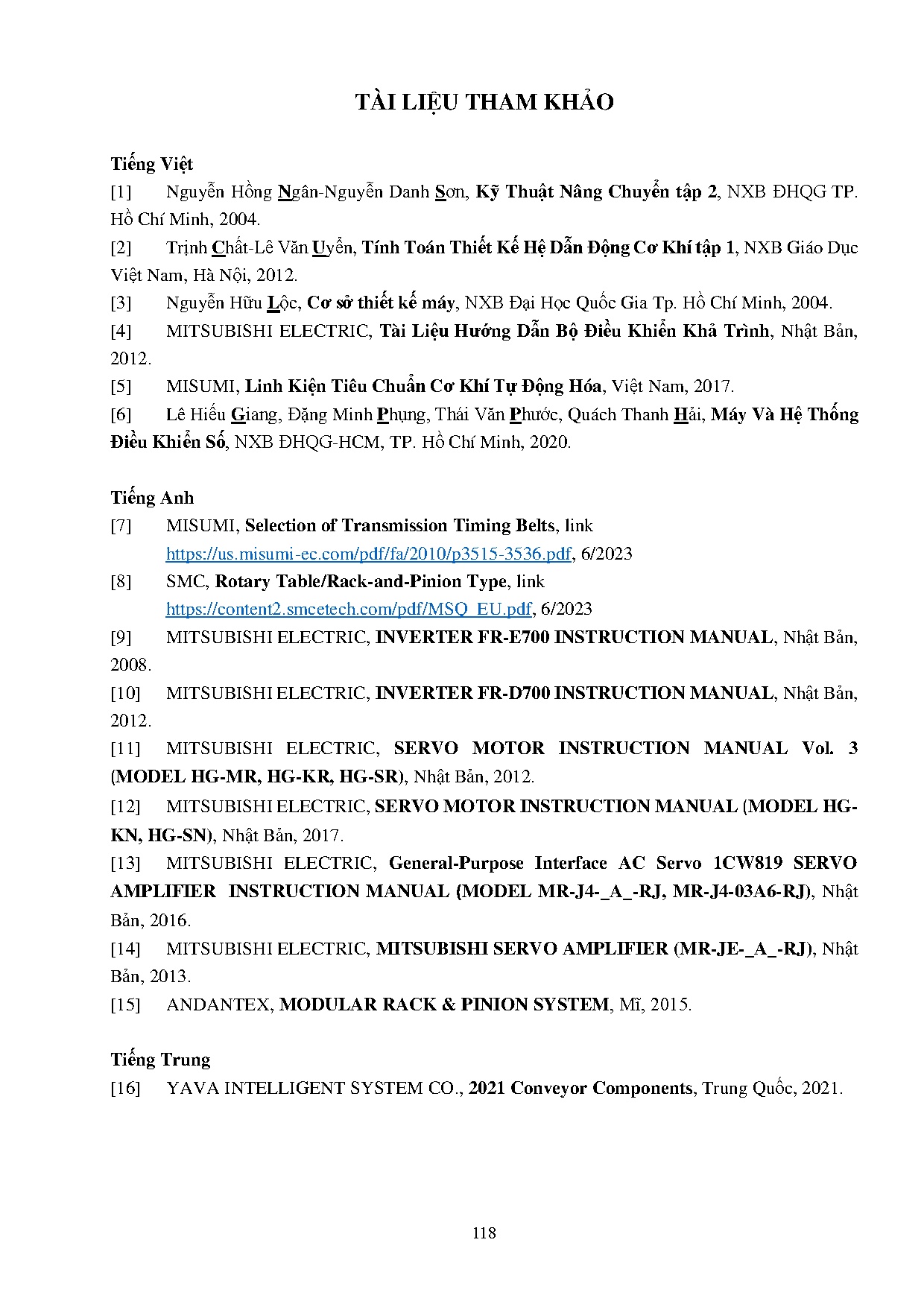 Đồ án tốt nghiệp - Nghiên cứu, thiết kế và chế tạo máy đóng gói chai tự động: Đồ án tốt NNCNCTM - Trang 136