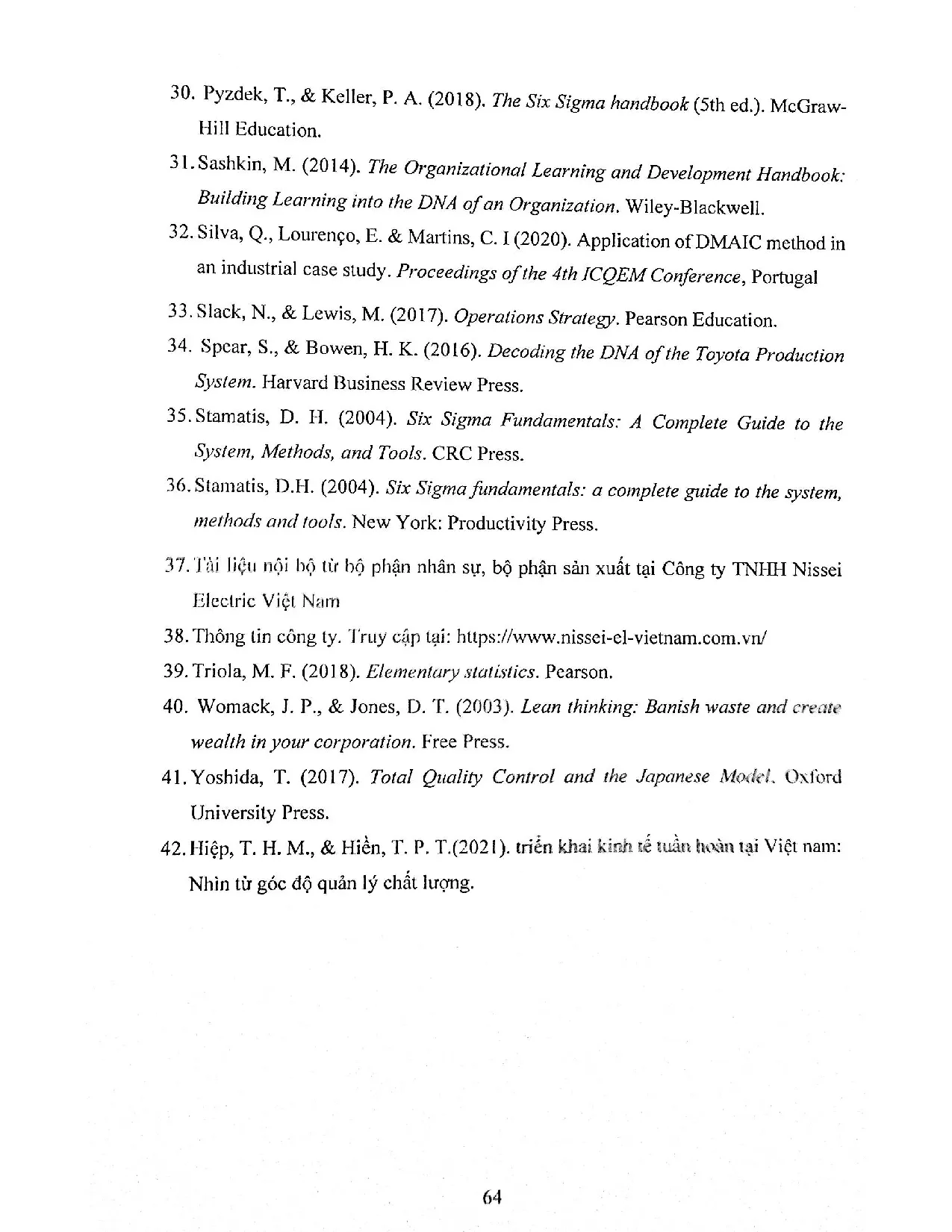 Đồ án tốt nghiệp - Ứng dụng Dmaic để giảm tỷ lệ lỗi của sản phẩm dây điện Likal rsge 0.65 CCTTNEVN - Trang 73