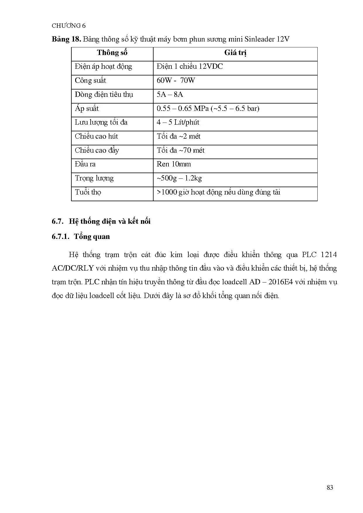 Đồ án tốt nghiệp - Mô hình hệ thống điều khiển trạm trộn cát đúc - Trang 99