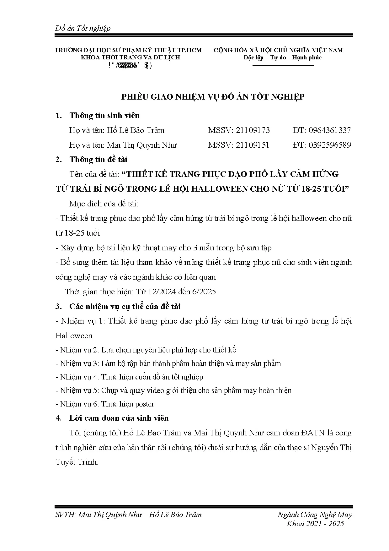 Đồ án tốt nghiệp - Thiết kế trang phục dạo phố lấy cảm hứng từ trái bí ngô trong lễ hội HCNT 1 T - Trang 2