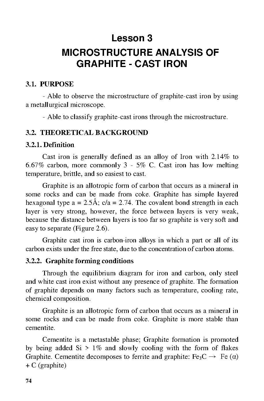 Giáo trình thí nghiệm vật liệu học (HCMUTE) - Trang 77