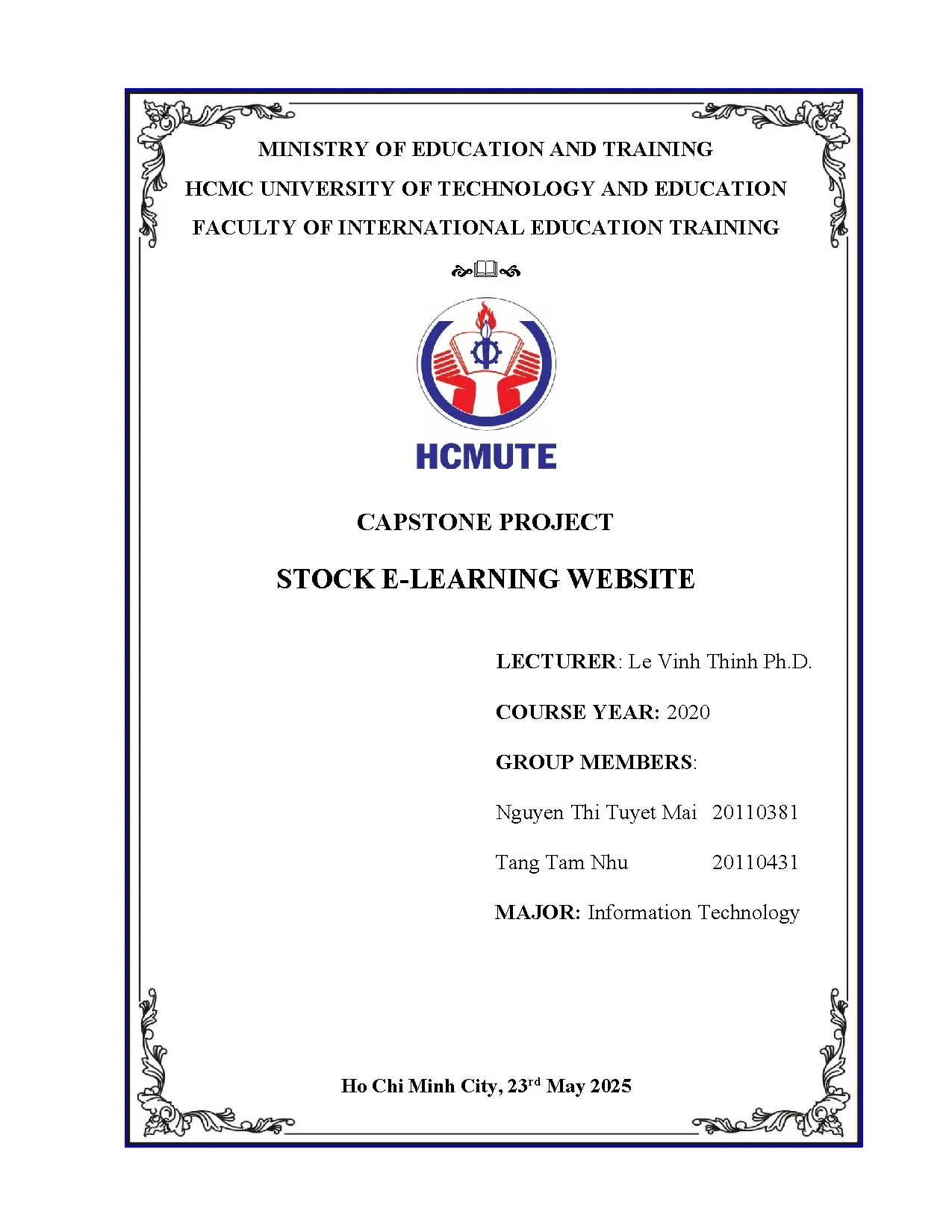 Đồ án tốt nghiệp - Building a stock e-learning website - Trang 2