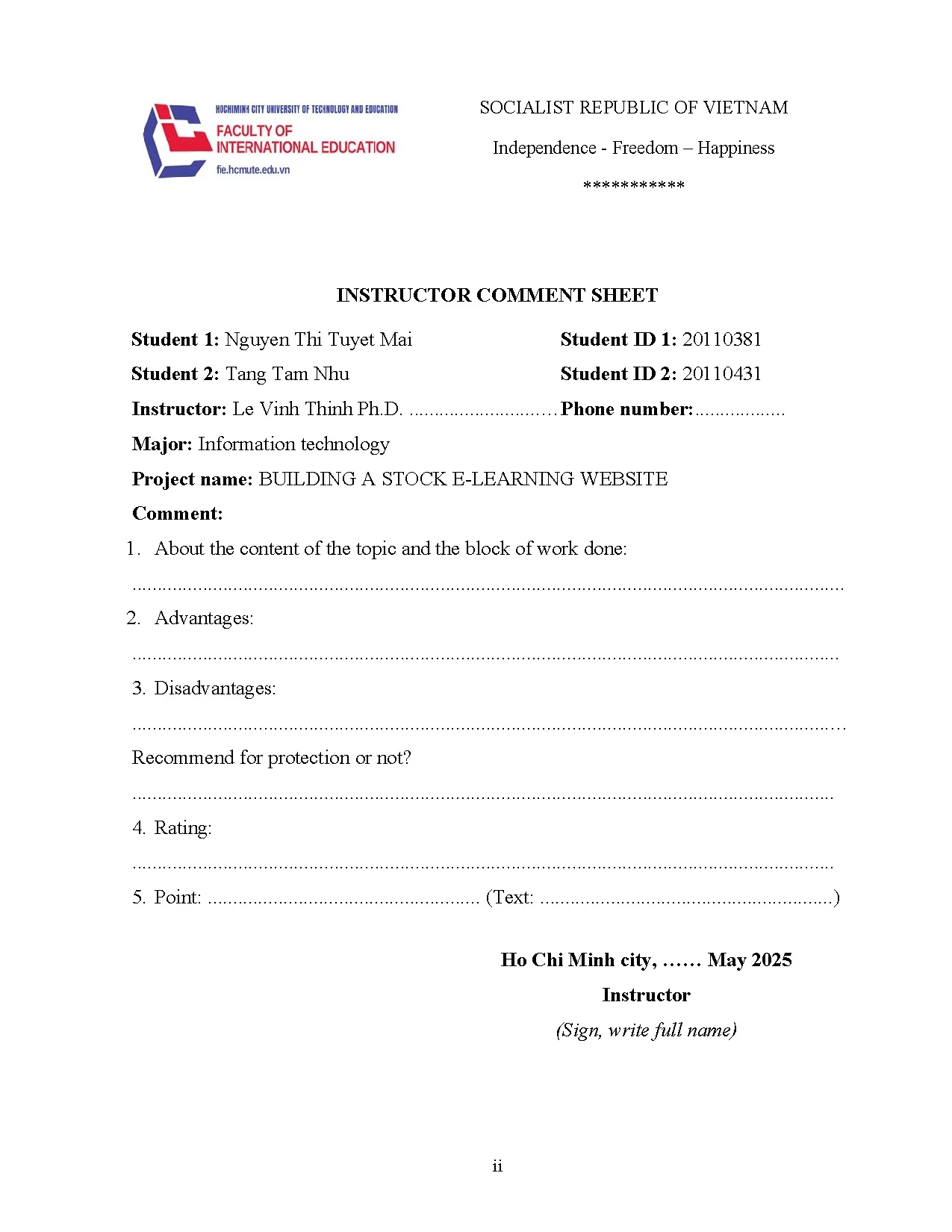 Đồ án tốt nghiệp - Building a stock e-learning website - Trang 4