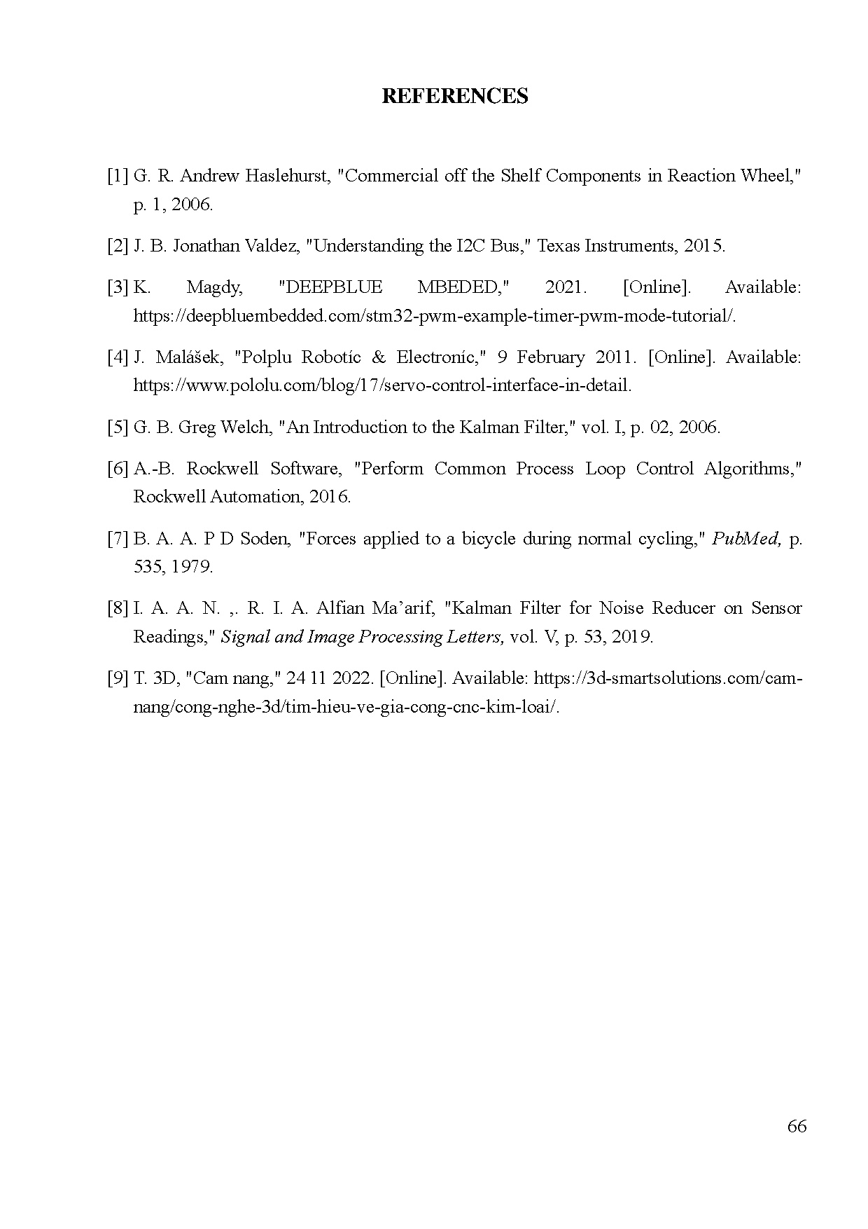 Đồ án tốt nghiệp - Research and development of intelligent self-balancing electric assist bicycle - Trang 82