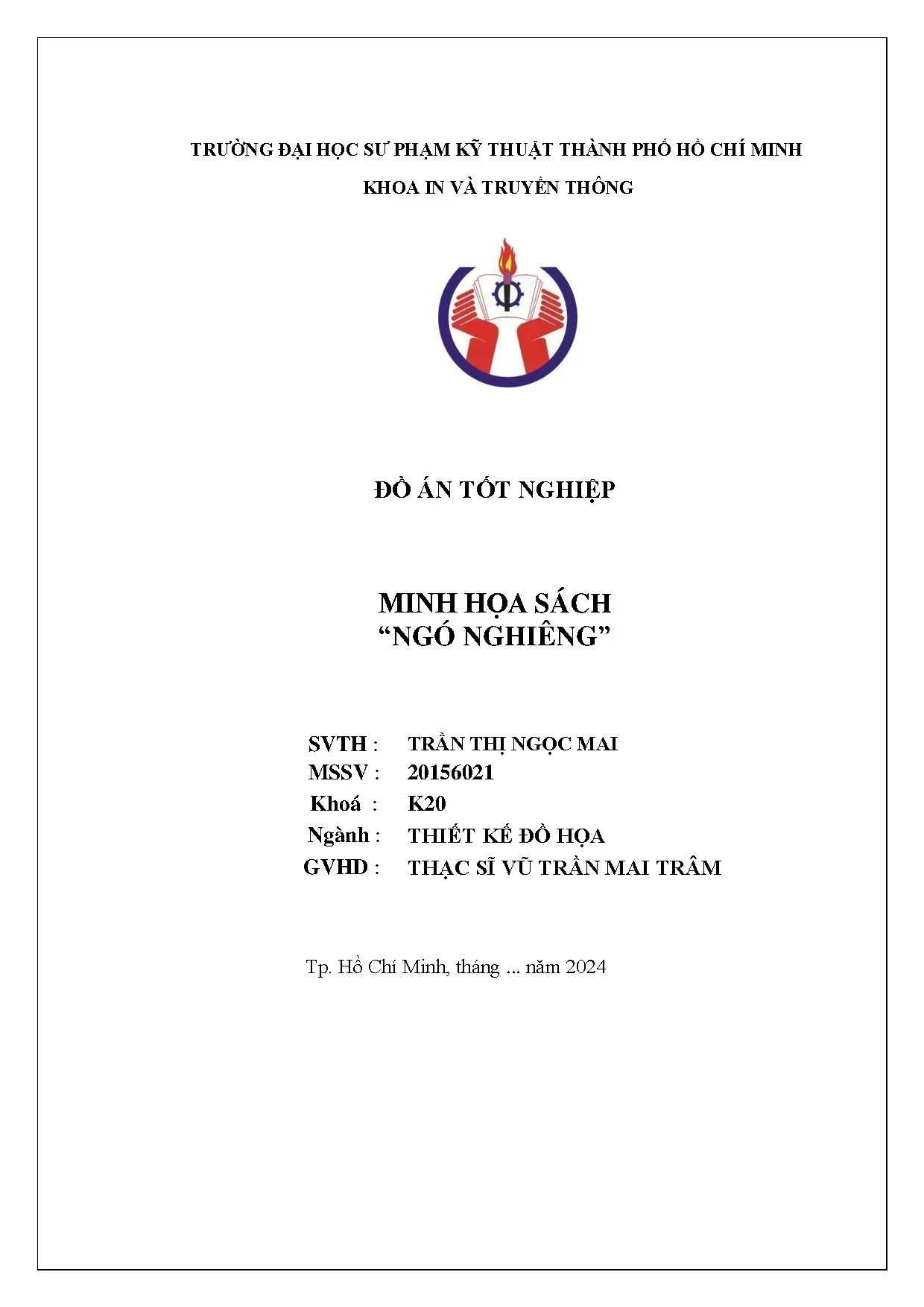 Đồ án tốt nghiệp - Minh họa sách “Ngó Nghiêng”