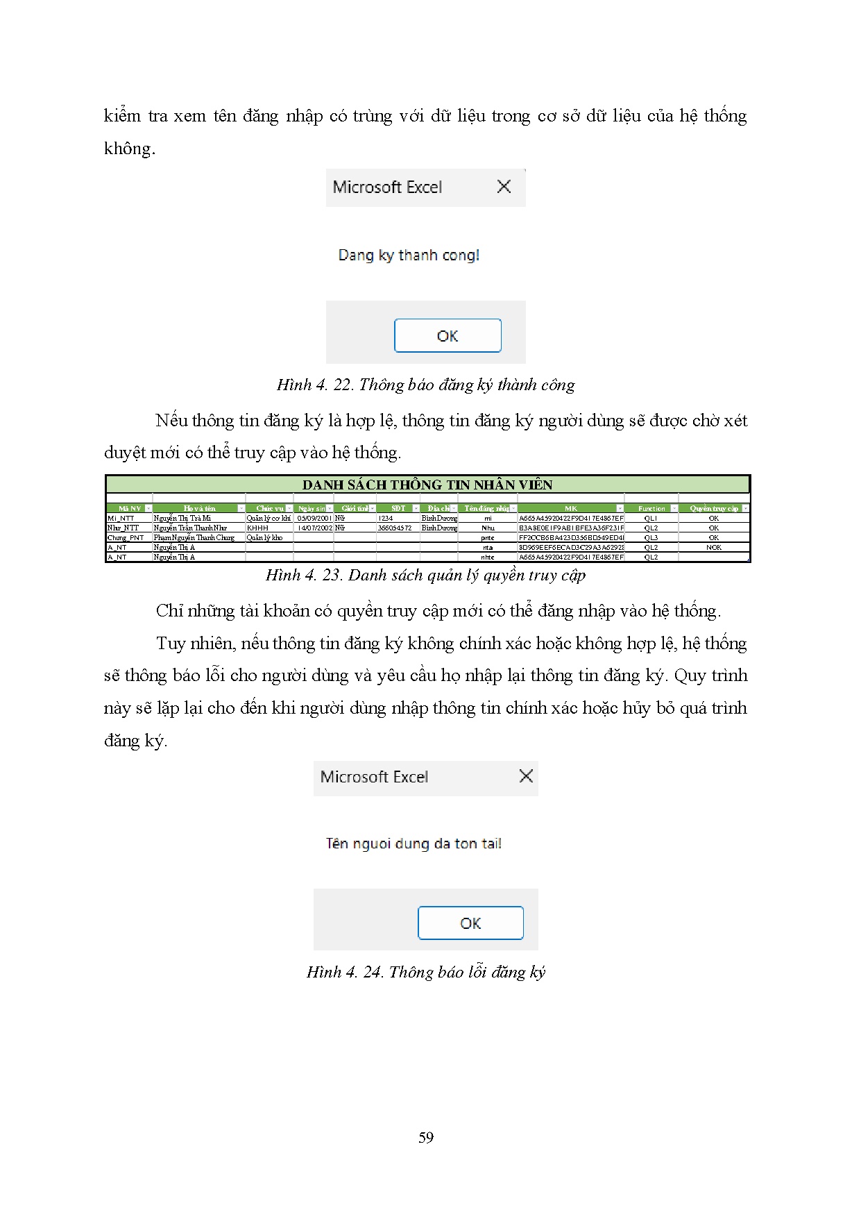 Đồ án tốt nghiệp - Thiết kế phần mềm quản lý vật tư và tồn kho tại Công ty TNHH Trung Kiên Hà Nam - Trang 74