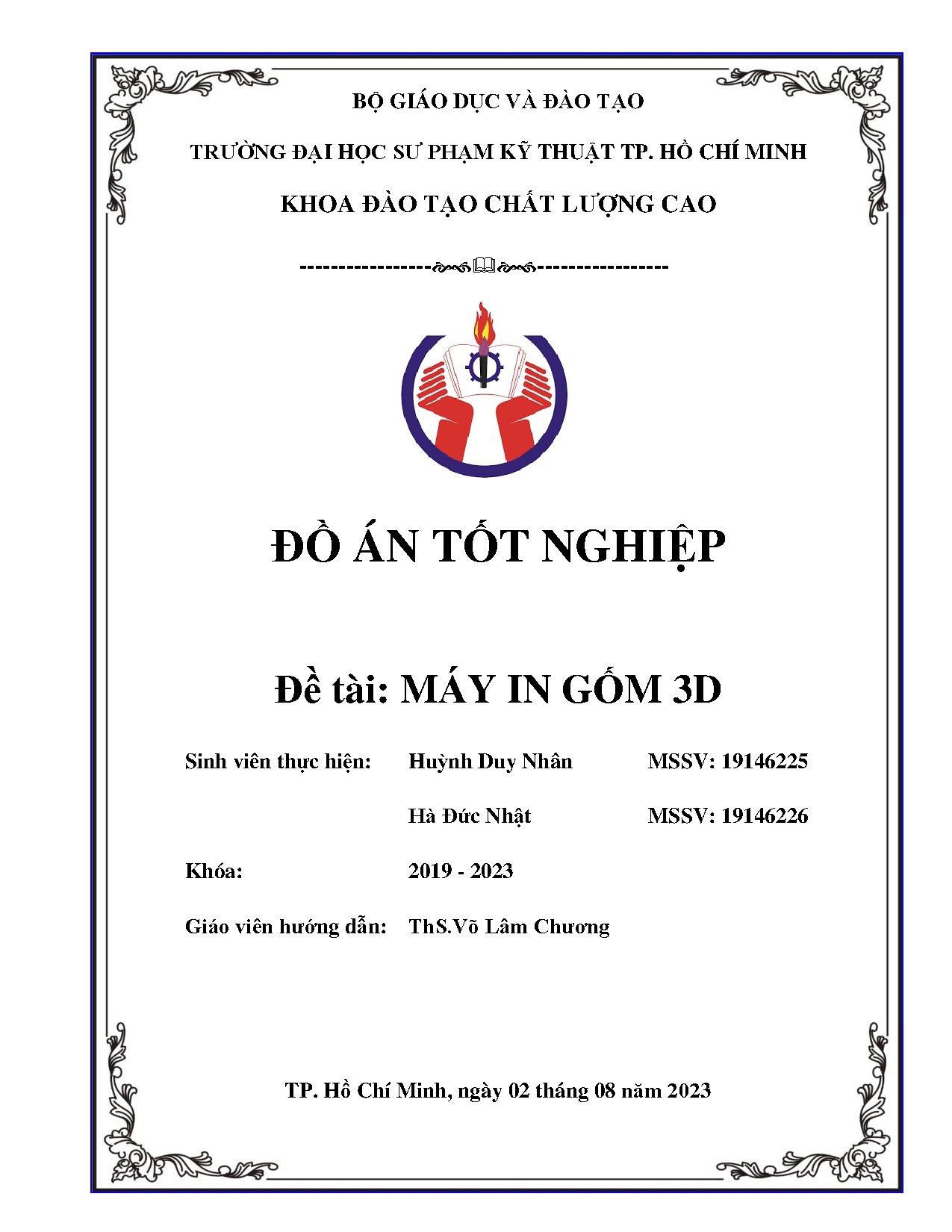 Đồ án tốt nghiệp - Máy in gốm 3D