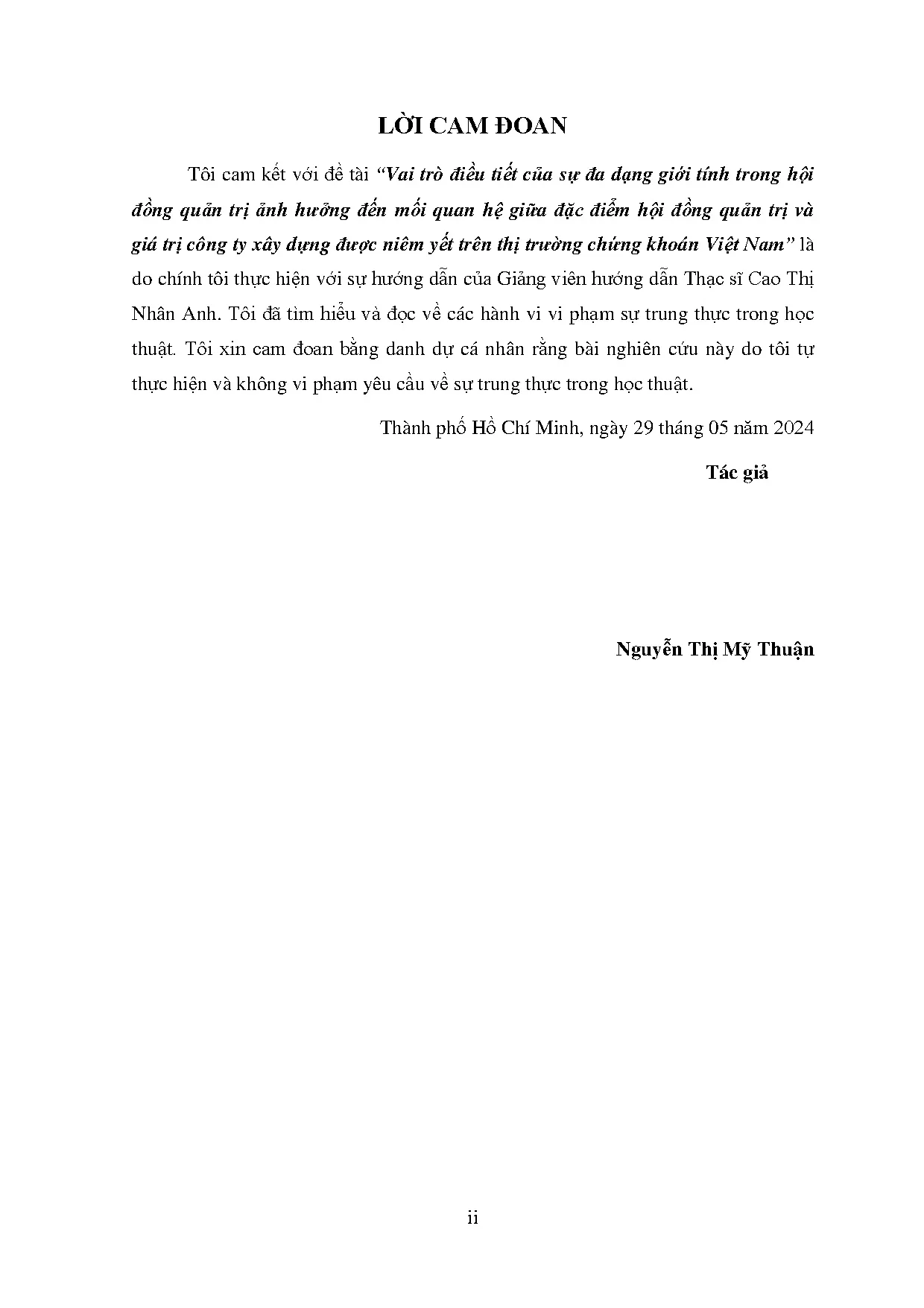 Đồ án tốt nghiệp - Vai trò điều tiết của sự đa dạng giới tính THĐQTẢHĐMQHGĐĐHĐQTVGTCTXDĐNYTTTCKVN - Trang 4