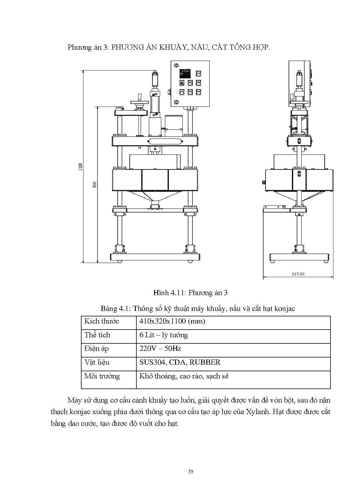 Đồ án tốt nghiệp - Thiết kế, chế tạo máy khuấy, nấu và cắt thạch Konjac - Trang 49