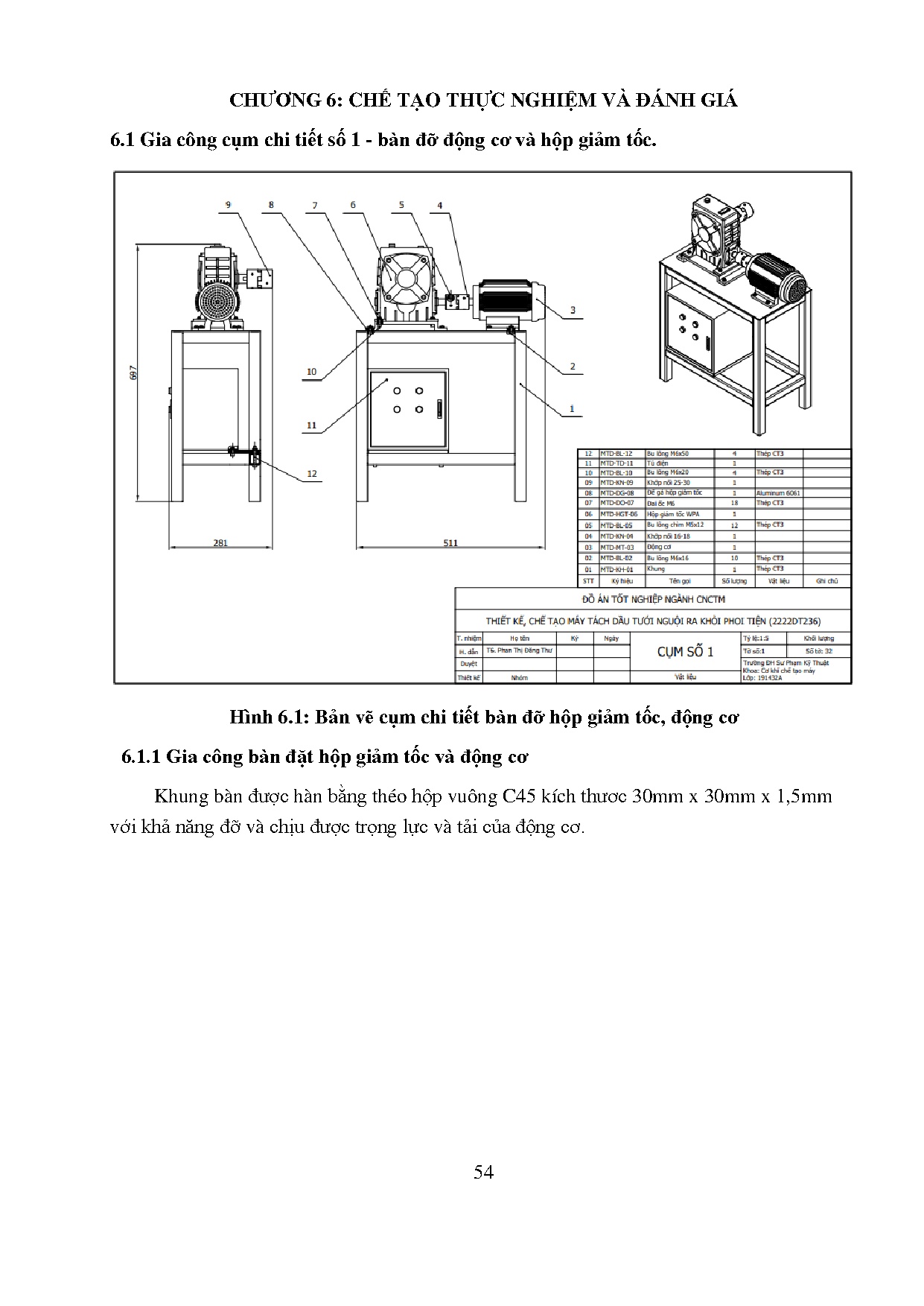 Đồ án tốt nghiệp - Thiết kế, chế tạo máy tách dung dịch tưới nguội ra khỏi phoi tiện - Trang 68