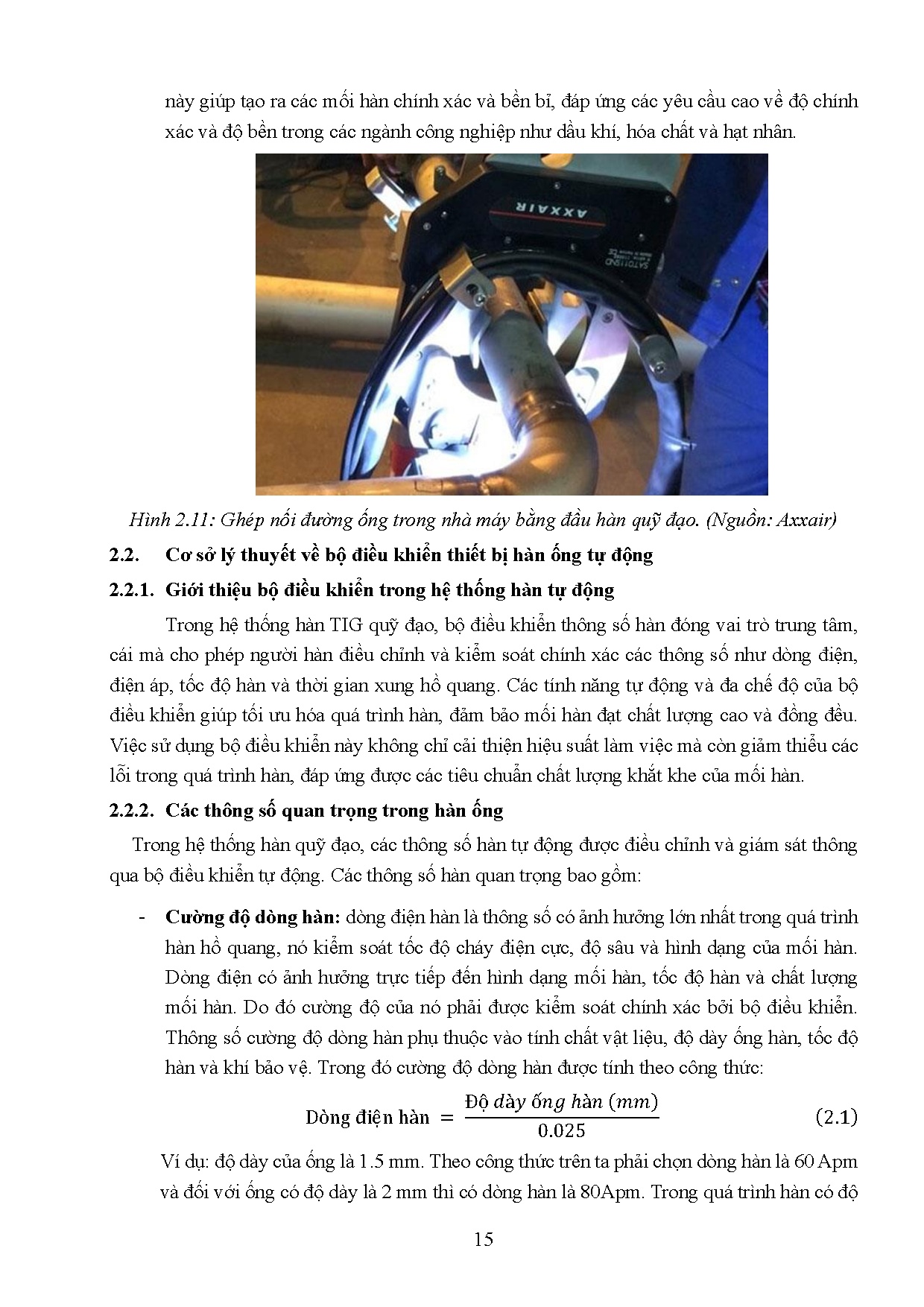 Đồ án tốt nghiệp - Cải tiến bộ điều khiển đầu hàn ống tự động. - Trang 32